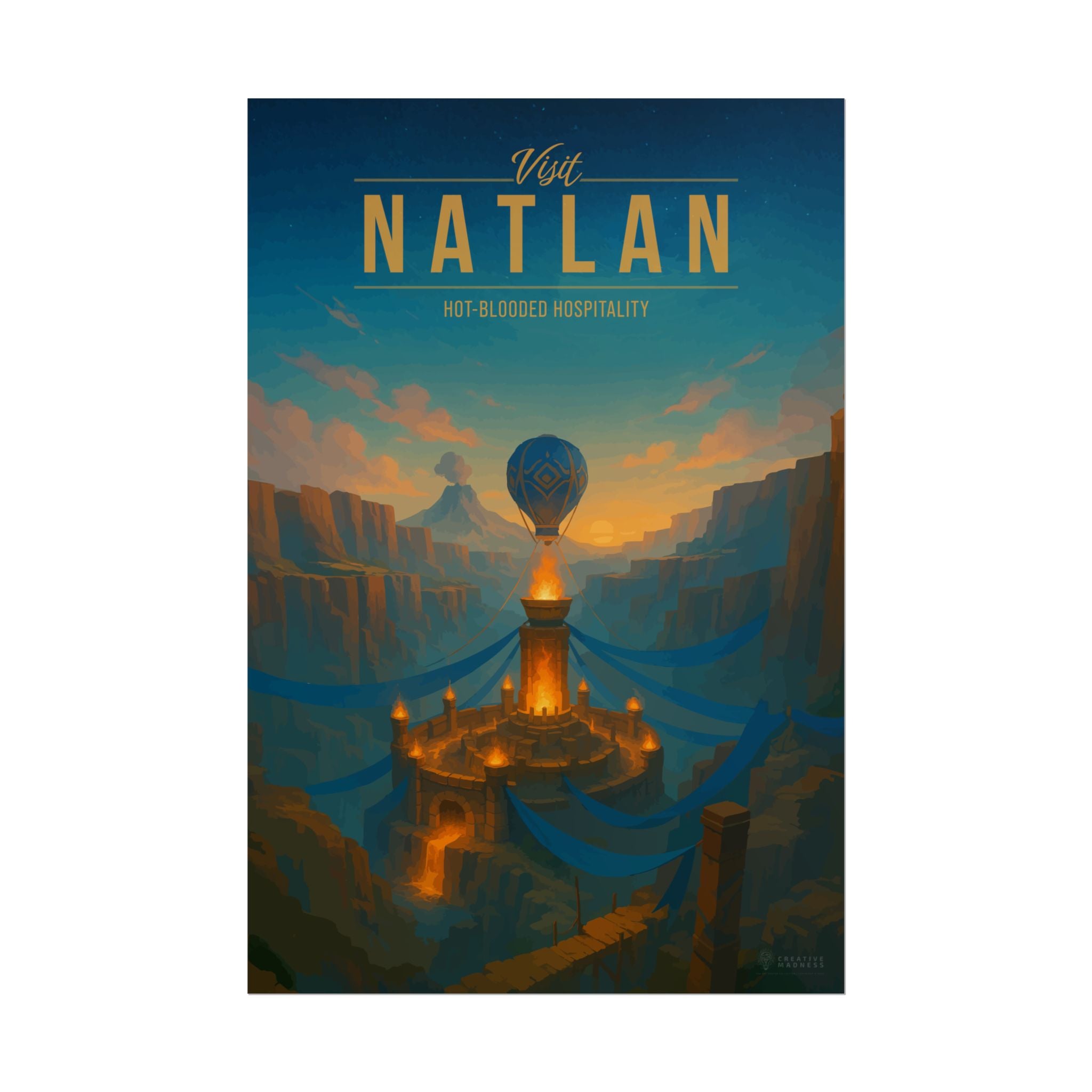 NATLAN * Travel Poster * Impactful Fantasy Wall Art