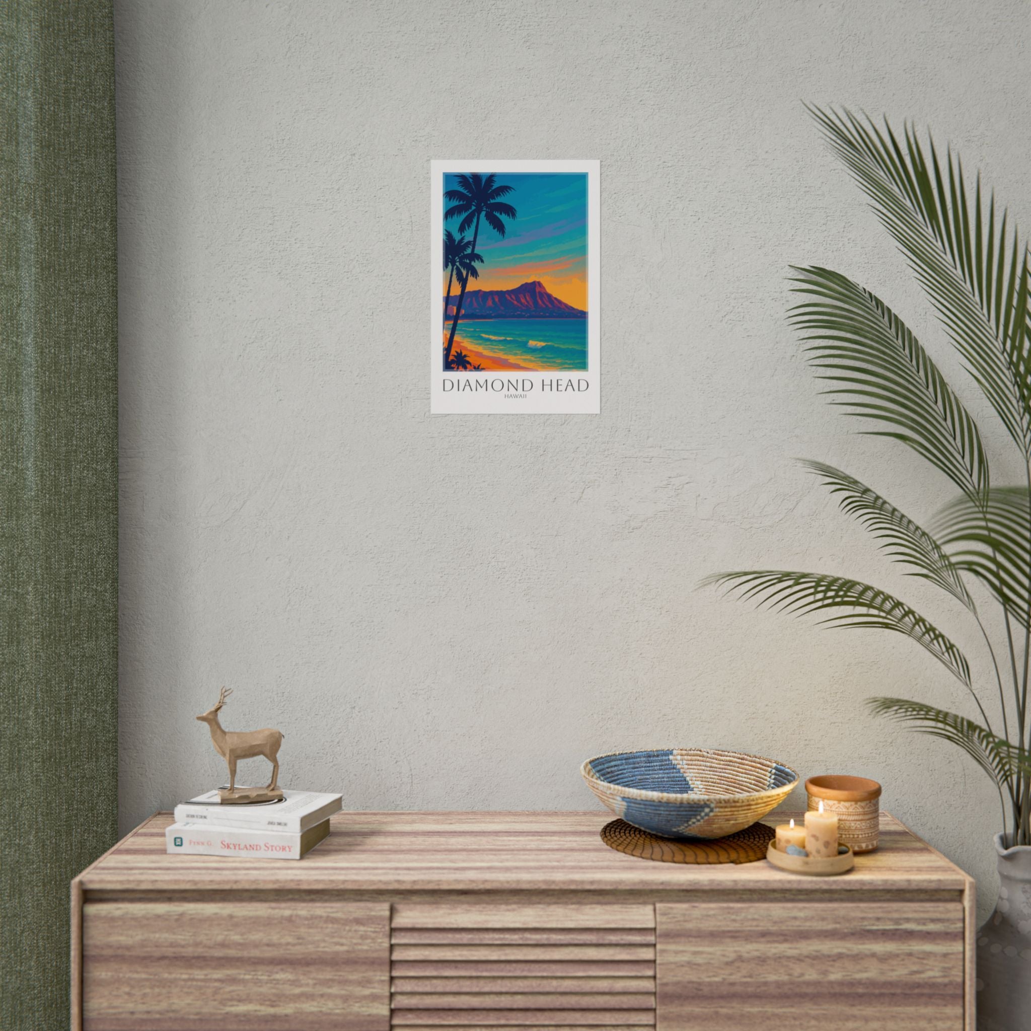 Diamond Head Travel Poster