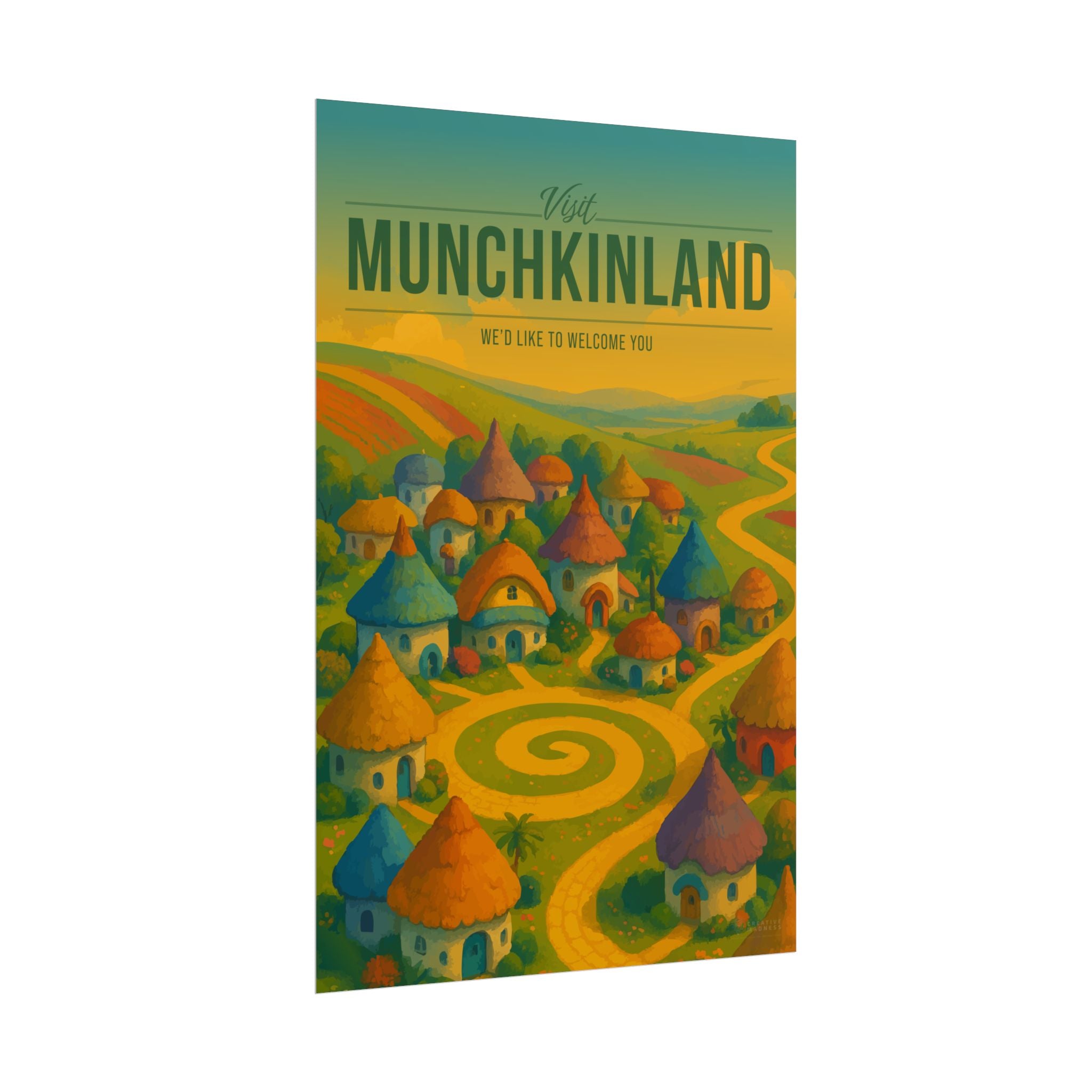 Munchkinland Travel Poster