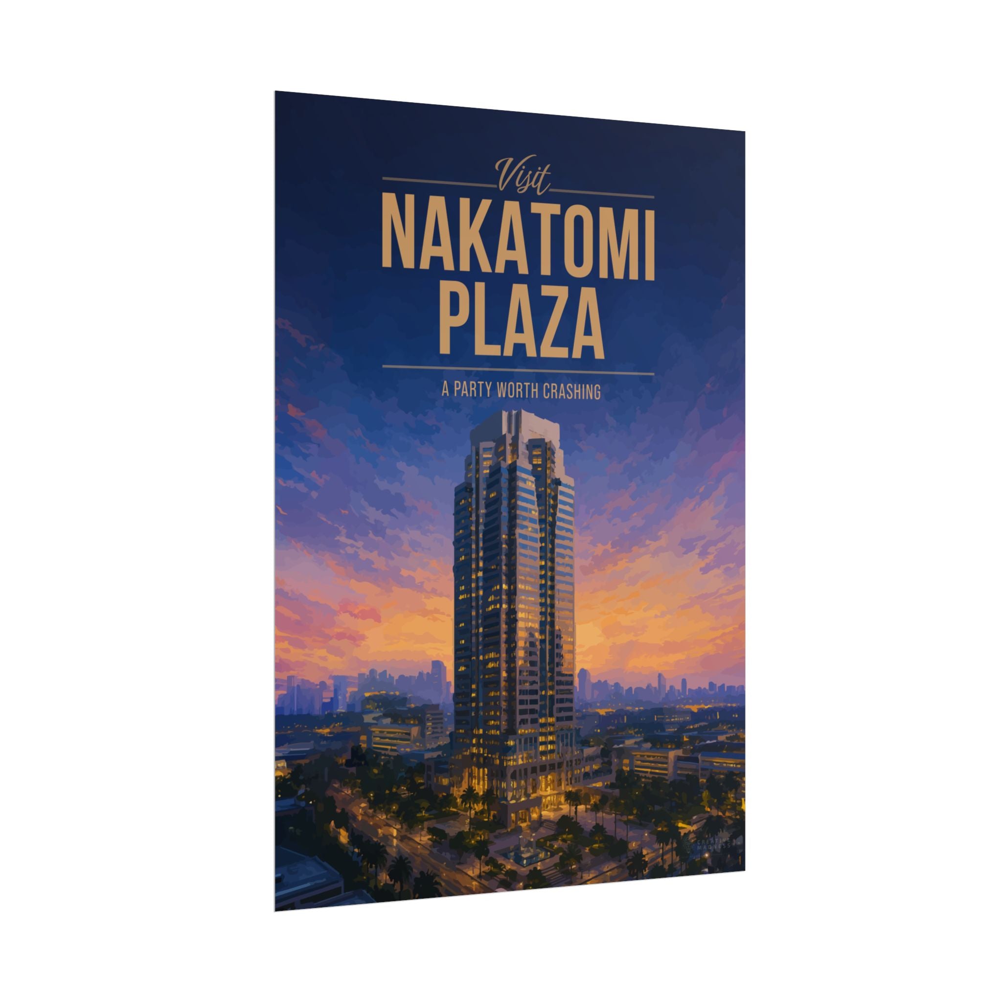 Nakatomi Plaza Travel Poster