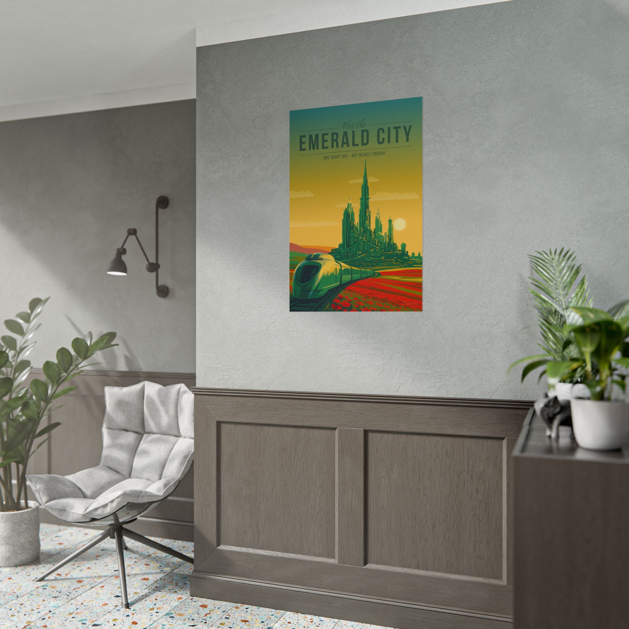 Emerald City Travel Poster