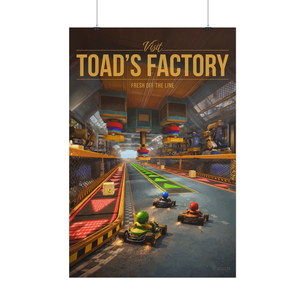 Toad Factory Travel Poster