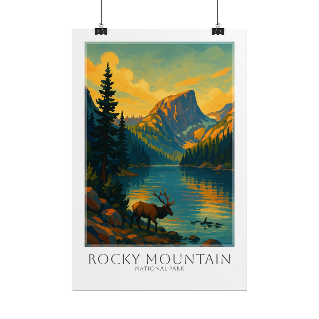 ROCKY MOUNTAIN  * Travel Poster * National Park Wall Art
