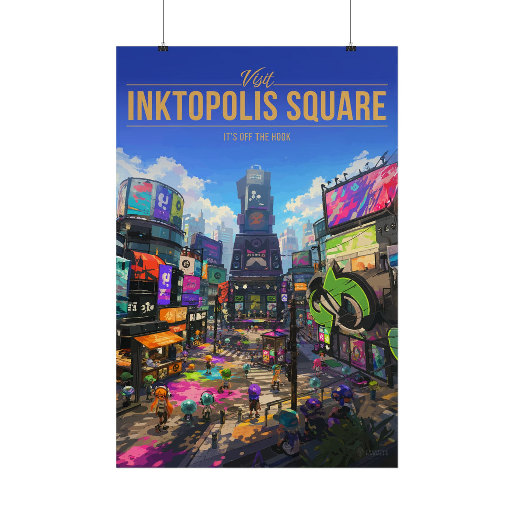 Inktopolis Square Travel Poster