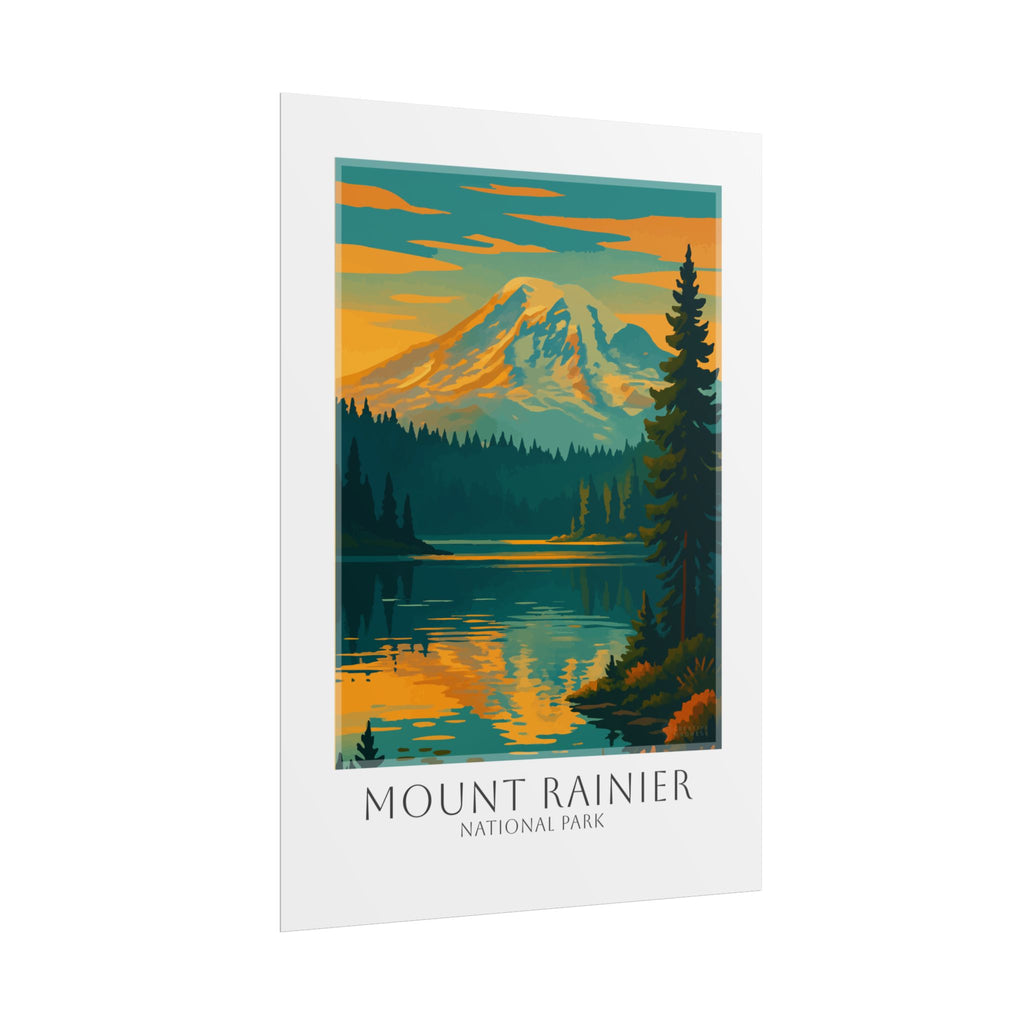 MOUNT RAINIER * Travel Poster * National Park Wall Art