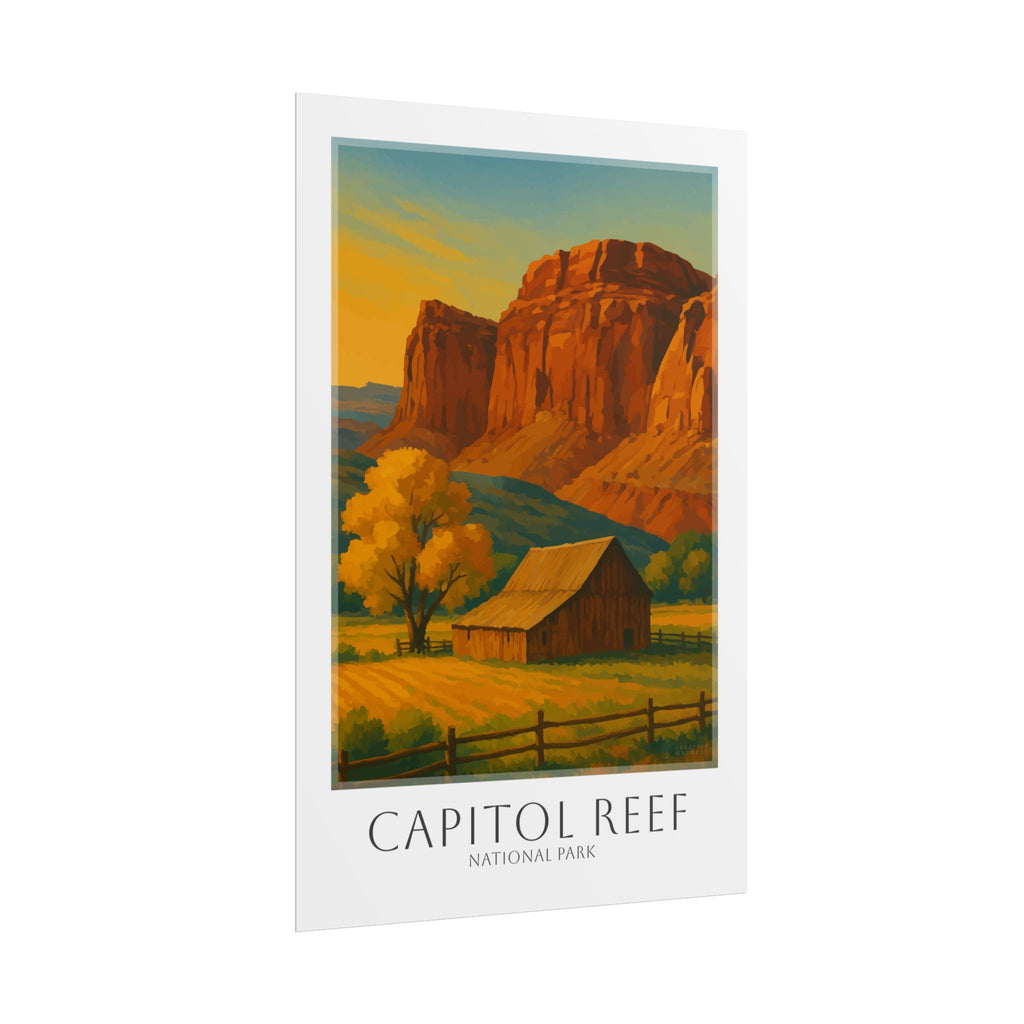 CAPITOL REEF * Travel Poster * National Park Wall Art