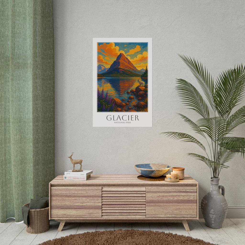 GLACIER  * Travel Poster * National Park Wall Art
