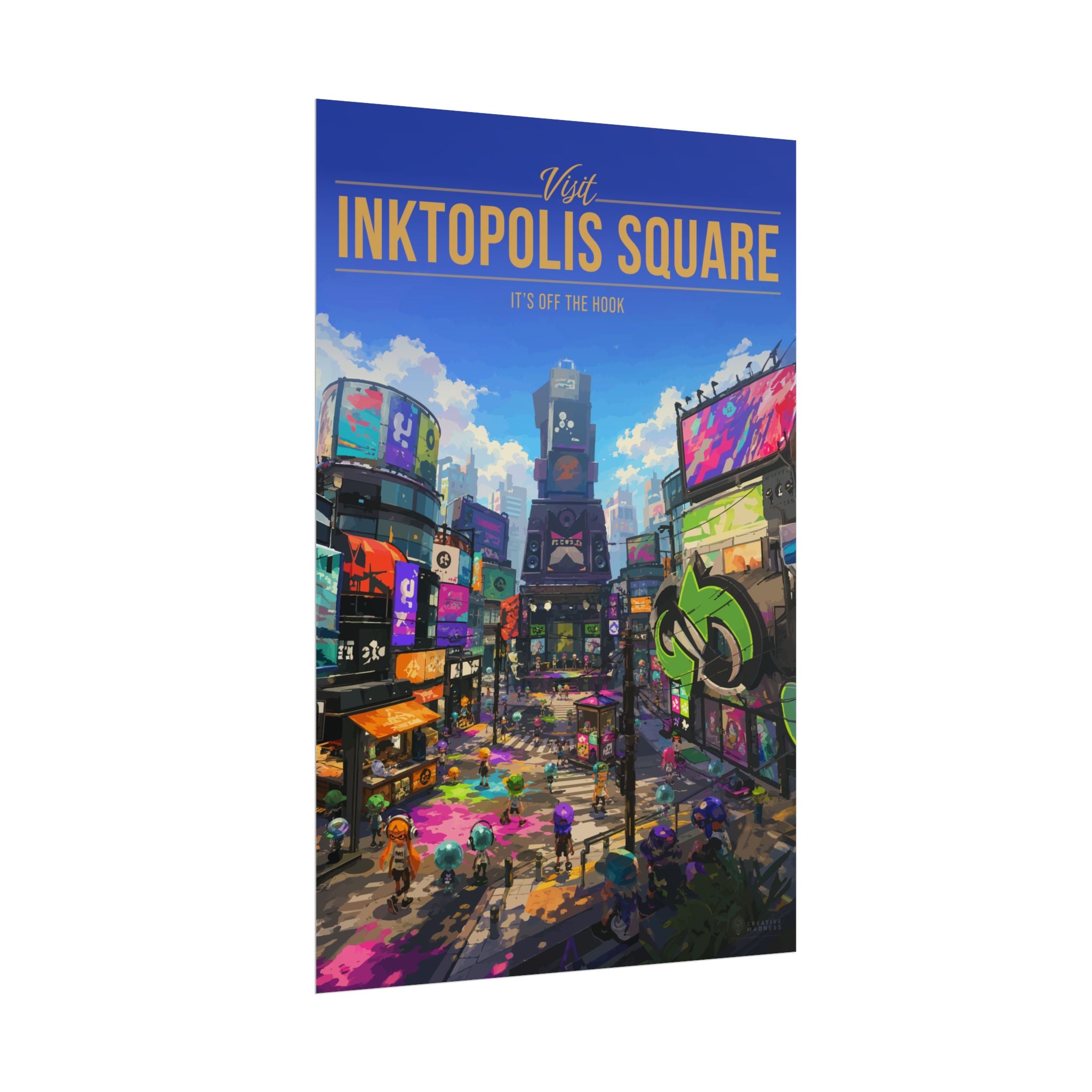 Inktopolis Square Travel Poster