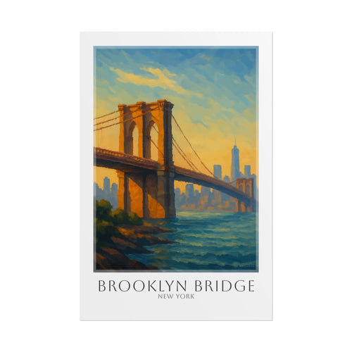 Brooklyn Bridge Travel Poster
