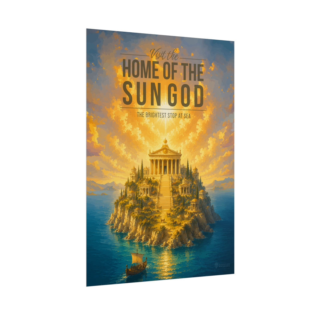 Home Of The Sun God Travel Poster