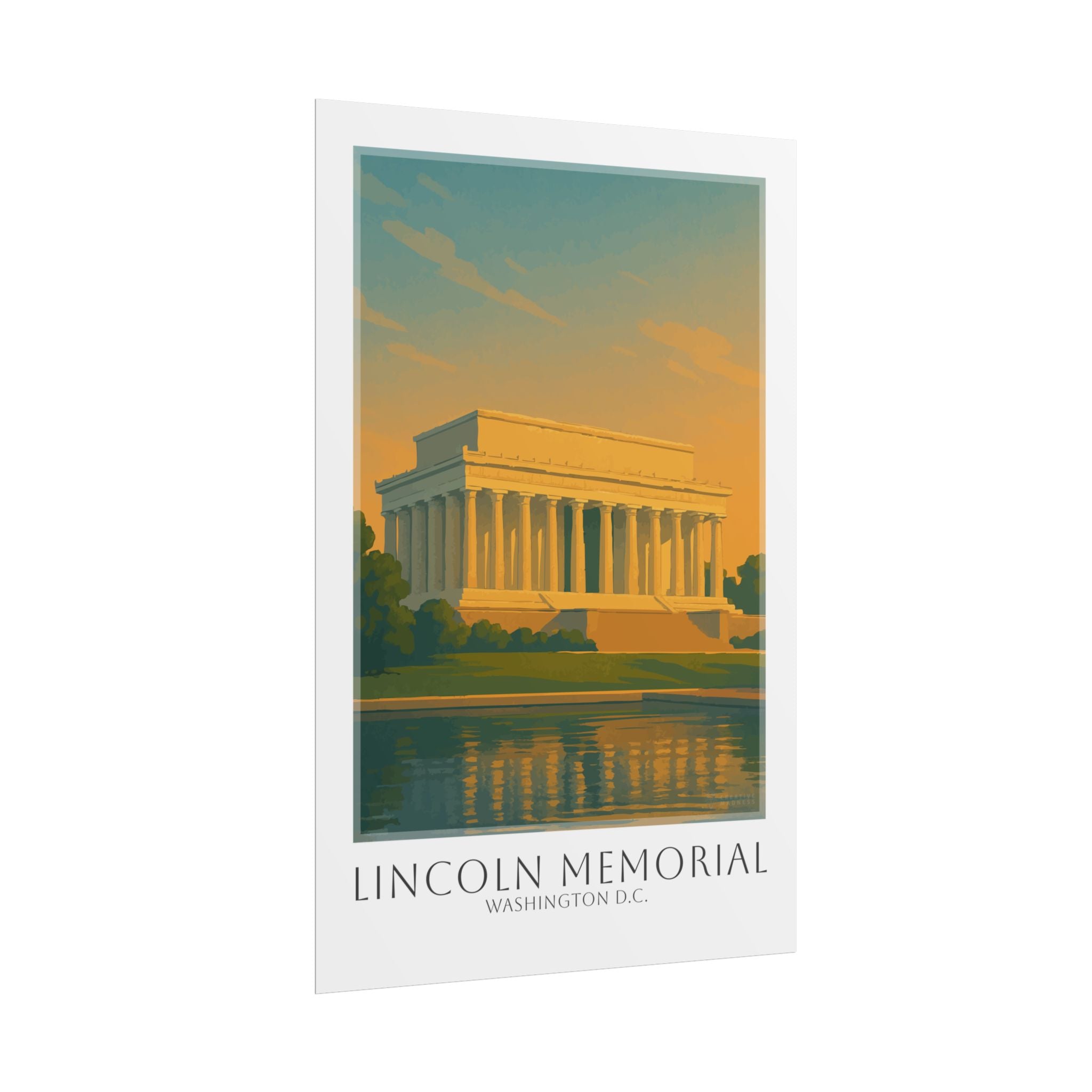 Lincoln Memorial Travel Poster