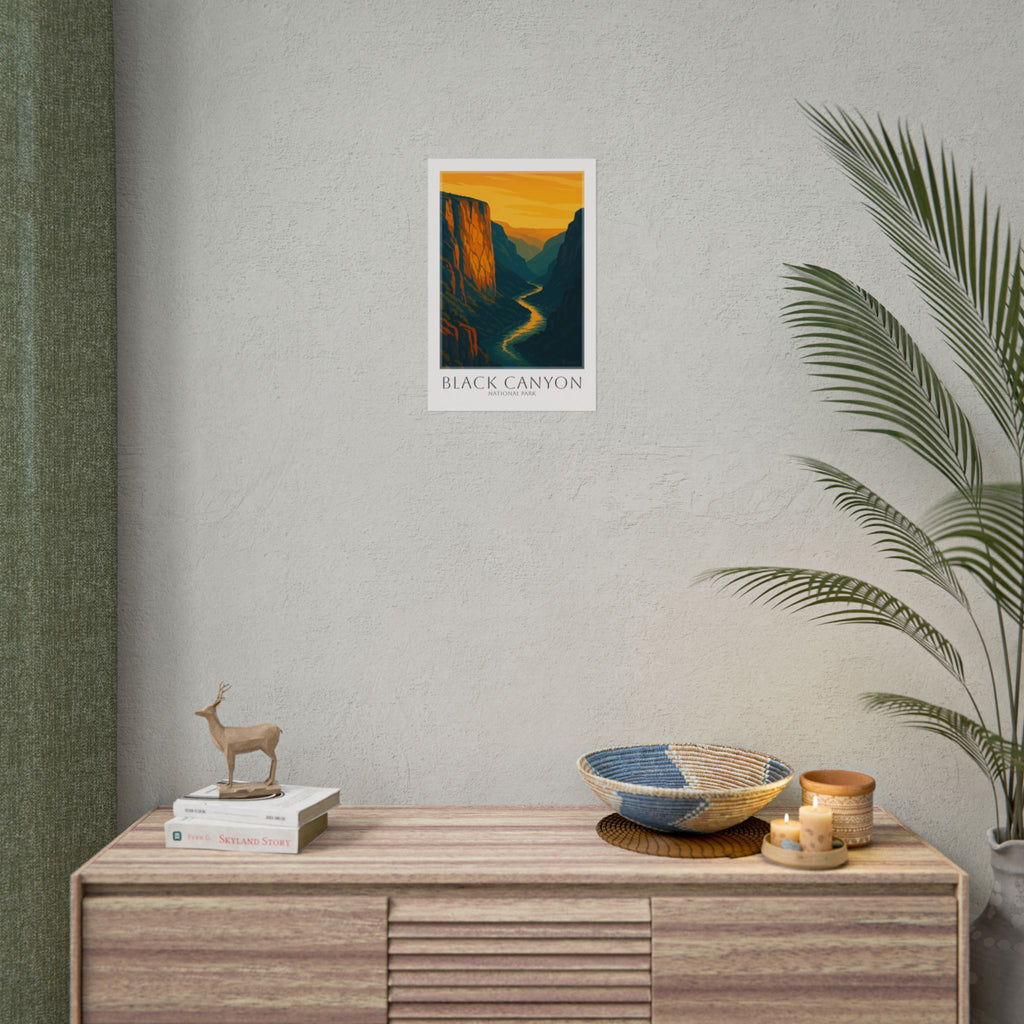 BLACK CANYON * Travel Poster * National Park Wall Art