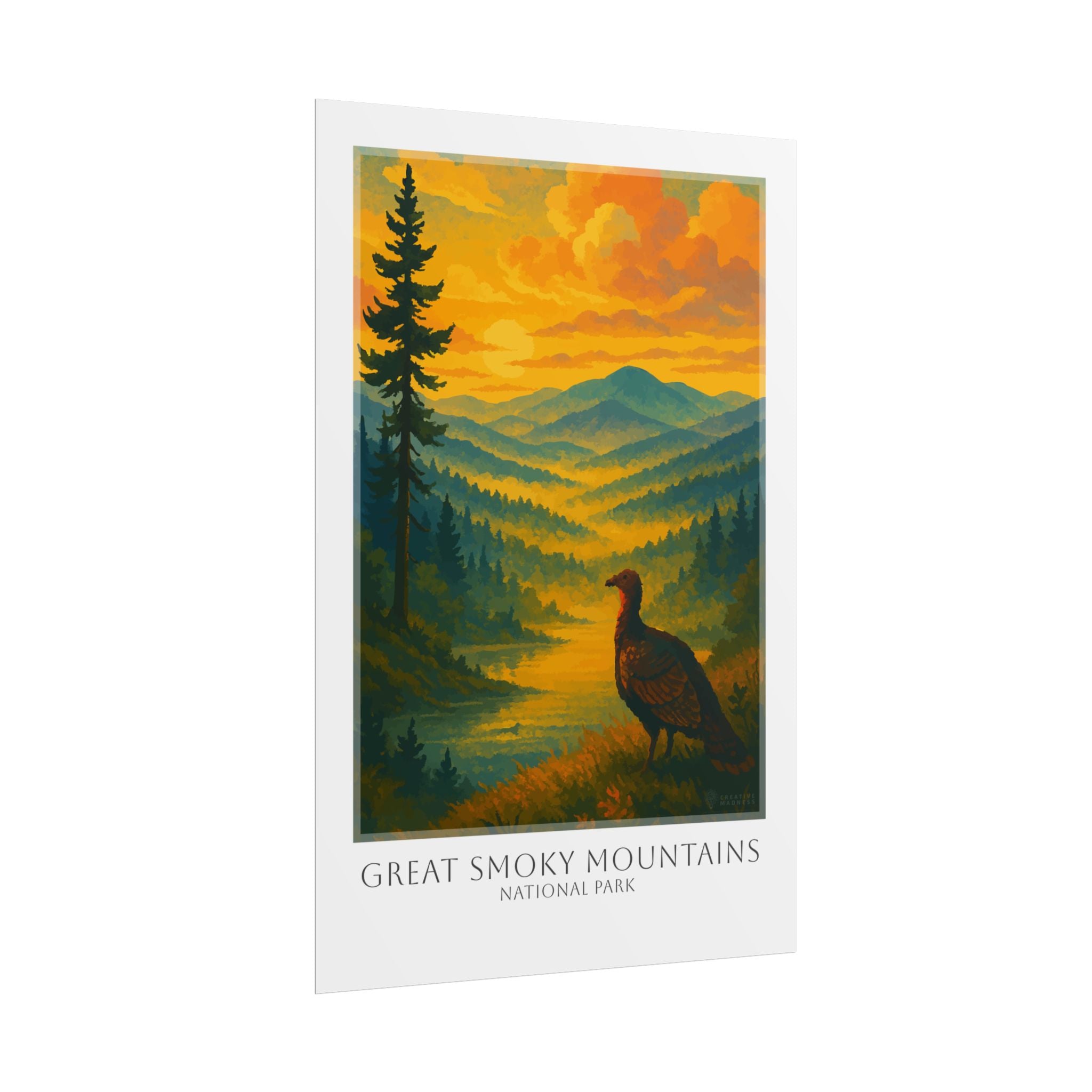 GREAT SMOKY MOUNTAINS  * Travel Poster * National Park Wall Art