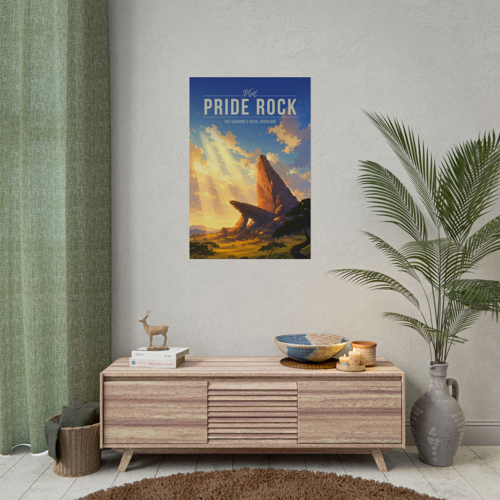 Pride Rock Travel Poster