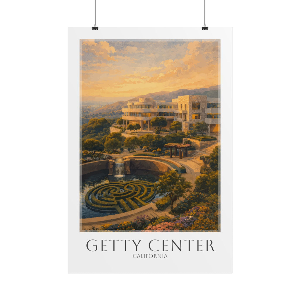 Getty Center Travel Poster