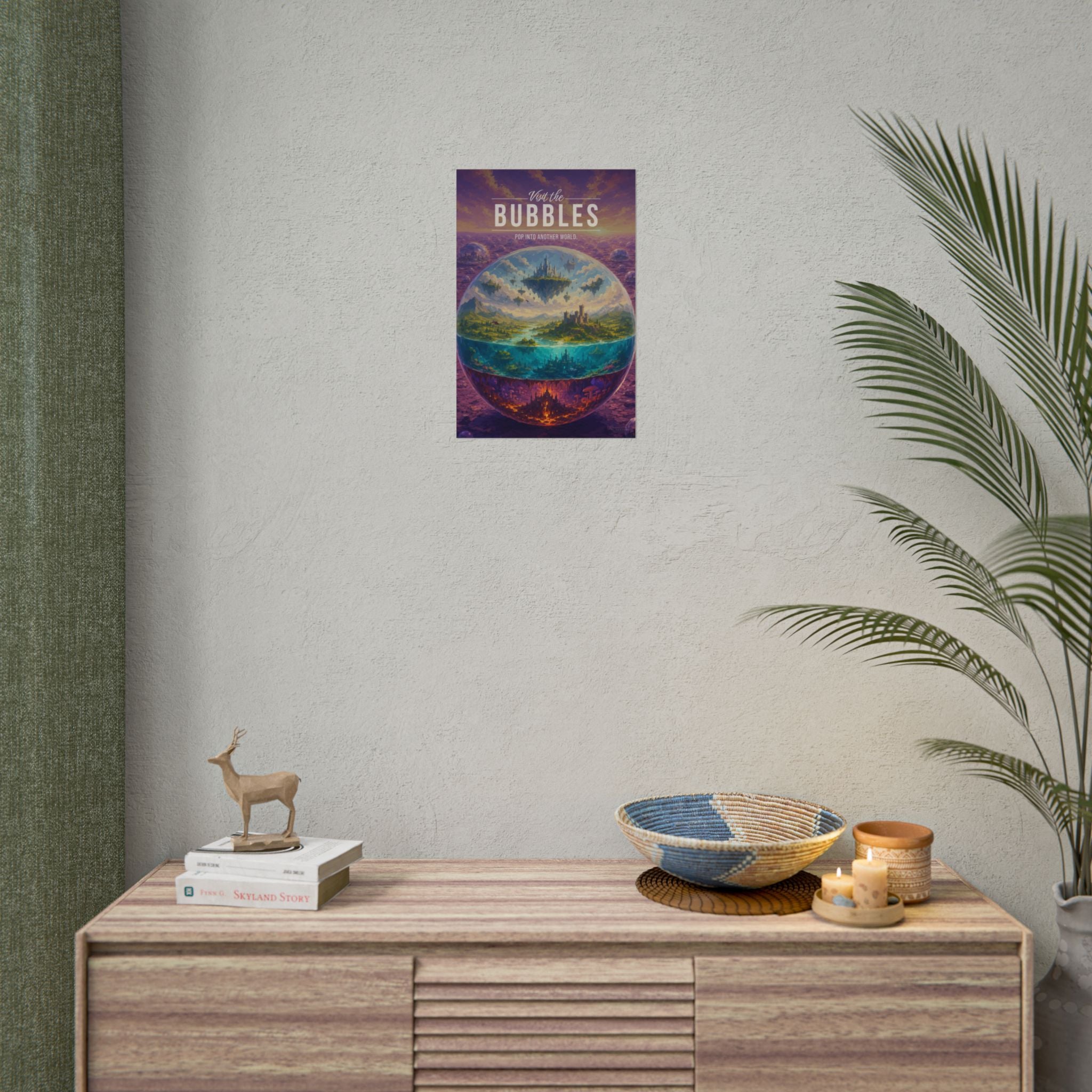Bubbles Travel Poster