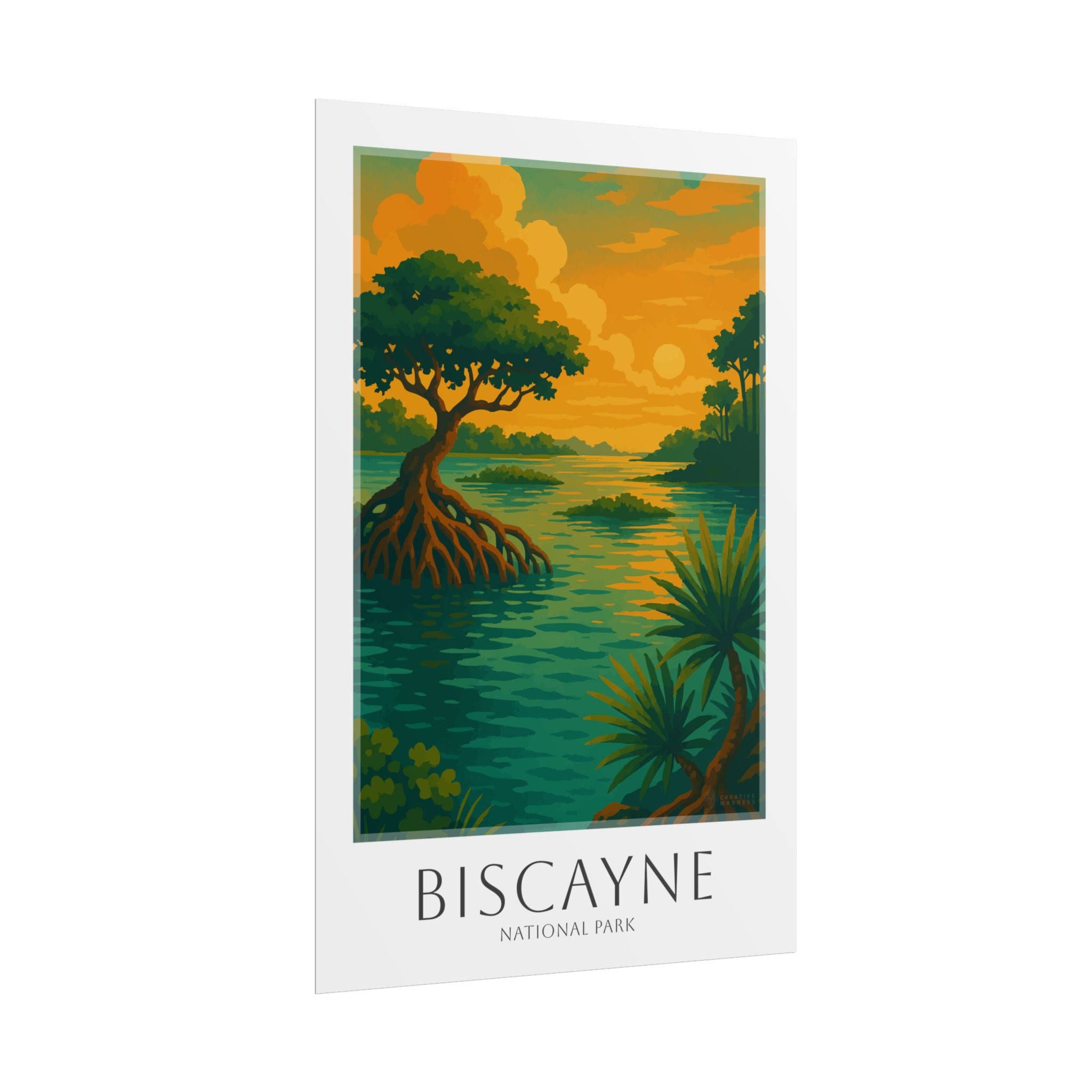 BISCAYNE * Travel Poster * National Park Wall Art