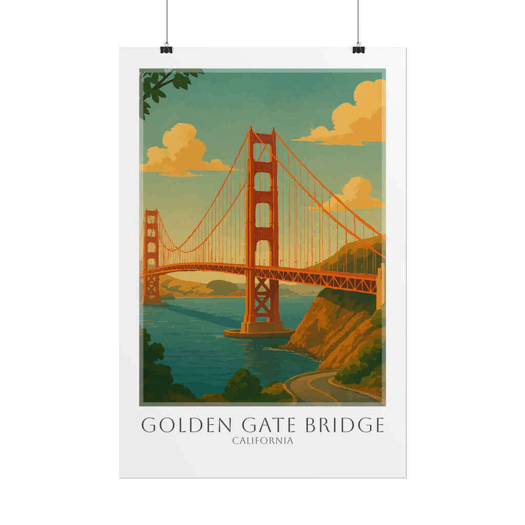 Golden Gate Bridge Travel Poster