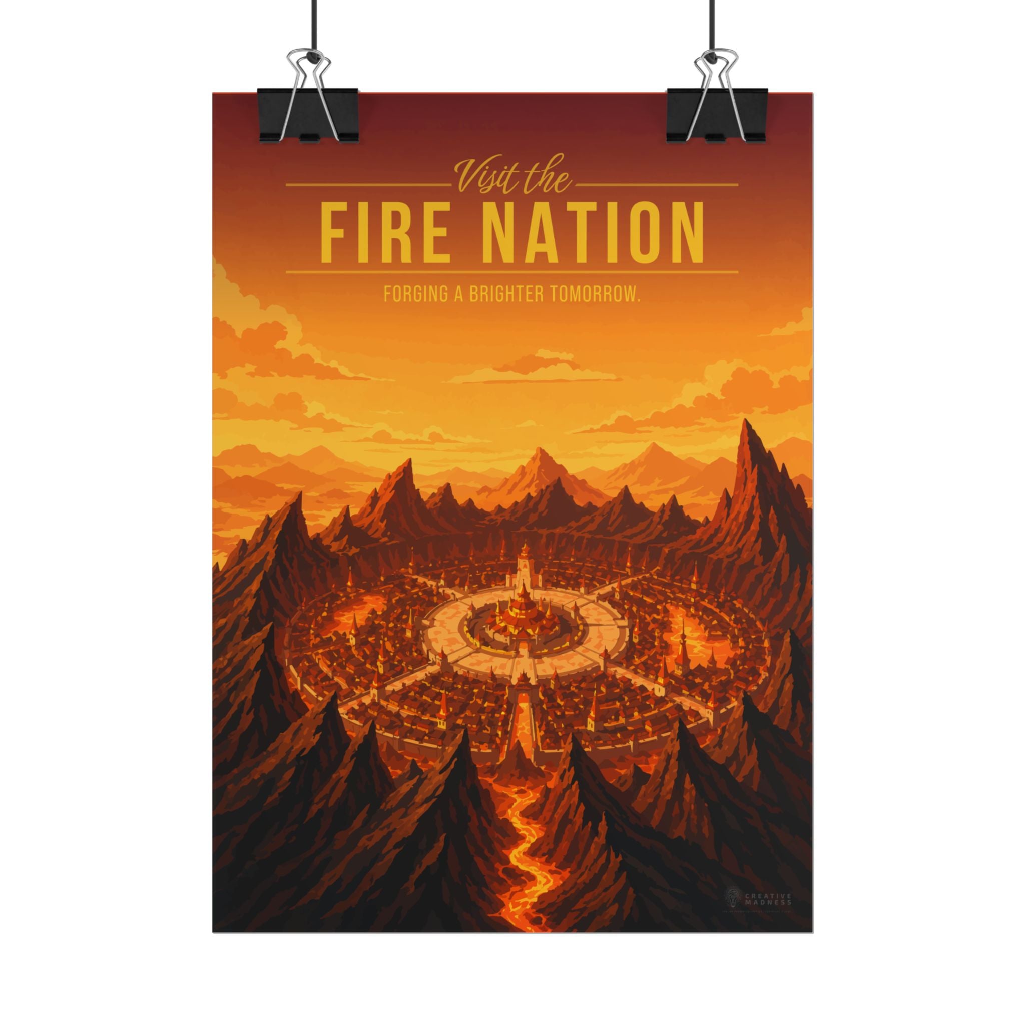 Fire Kingdom Travel Poster