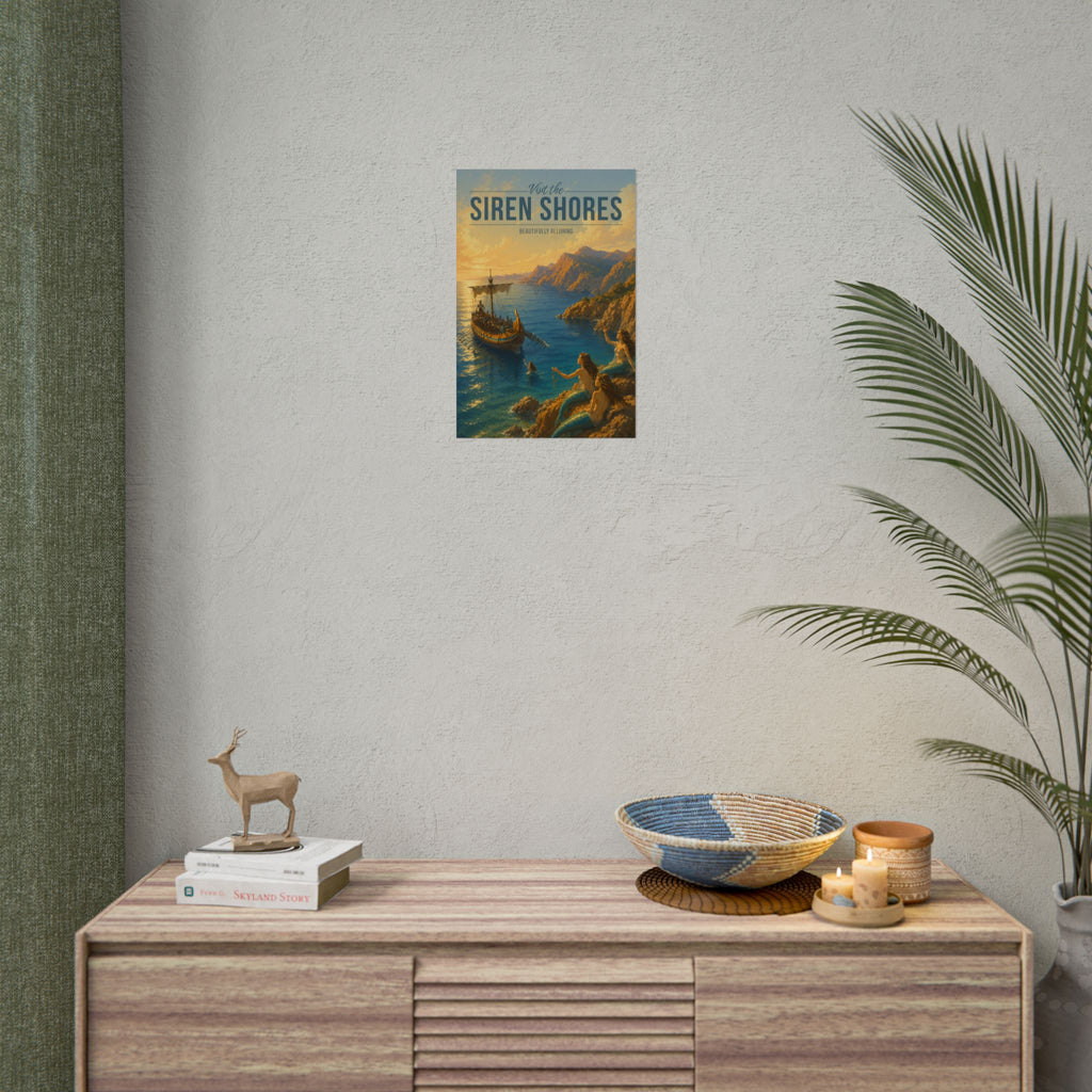 Siren Shores Travel Poster