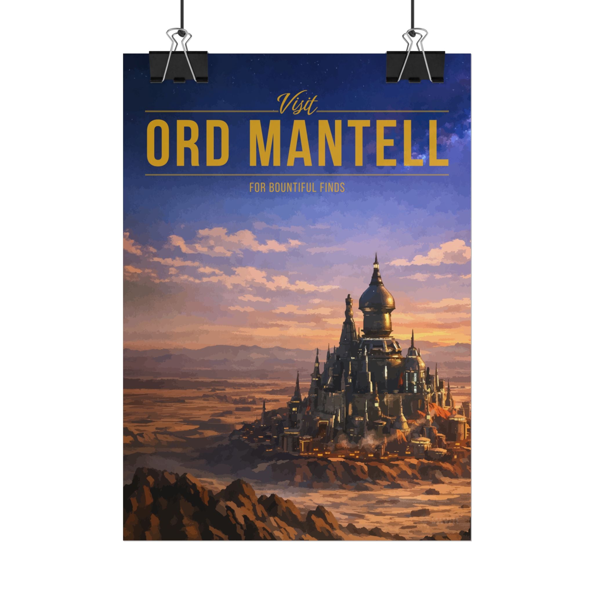 Ord Mantell Travel Poster