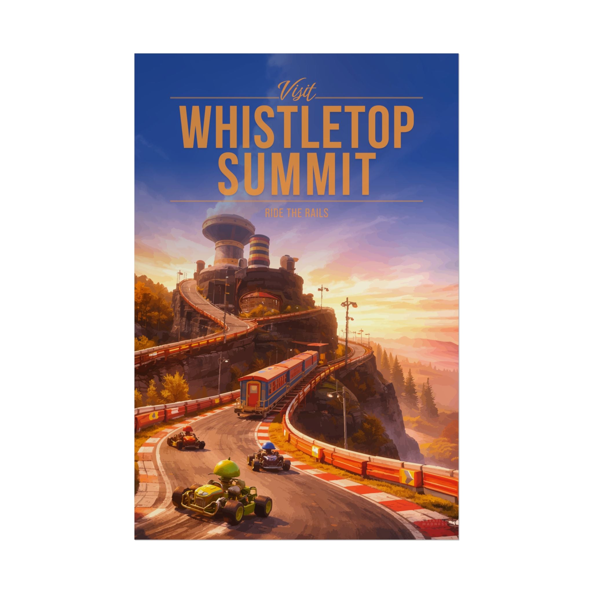 Whistletop Summit Travel Poster