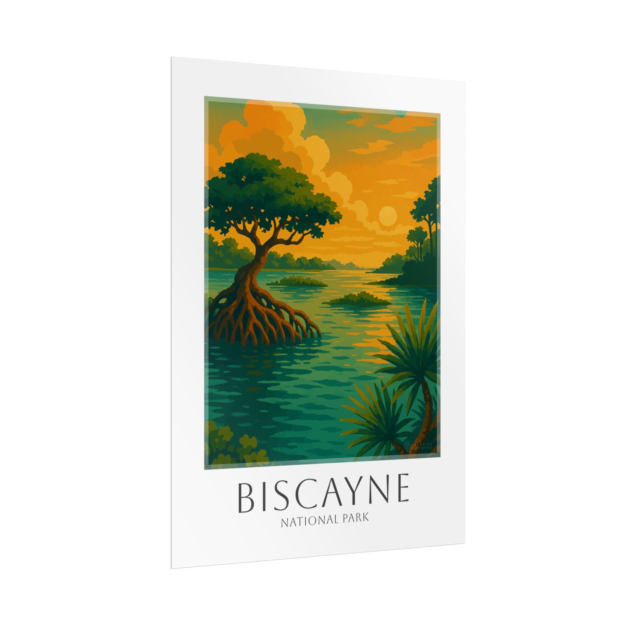 BISCAYNE * Travel Poster * National Park Wall Art