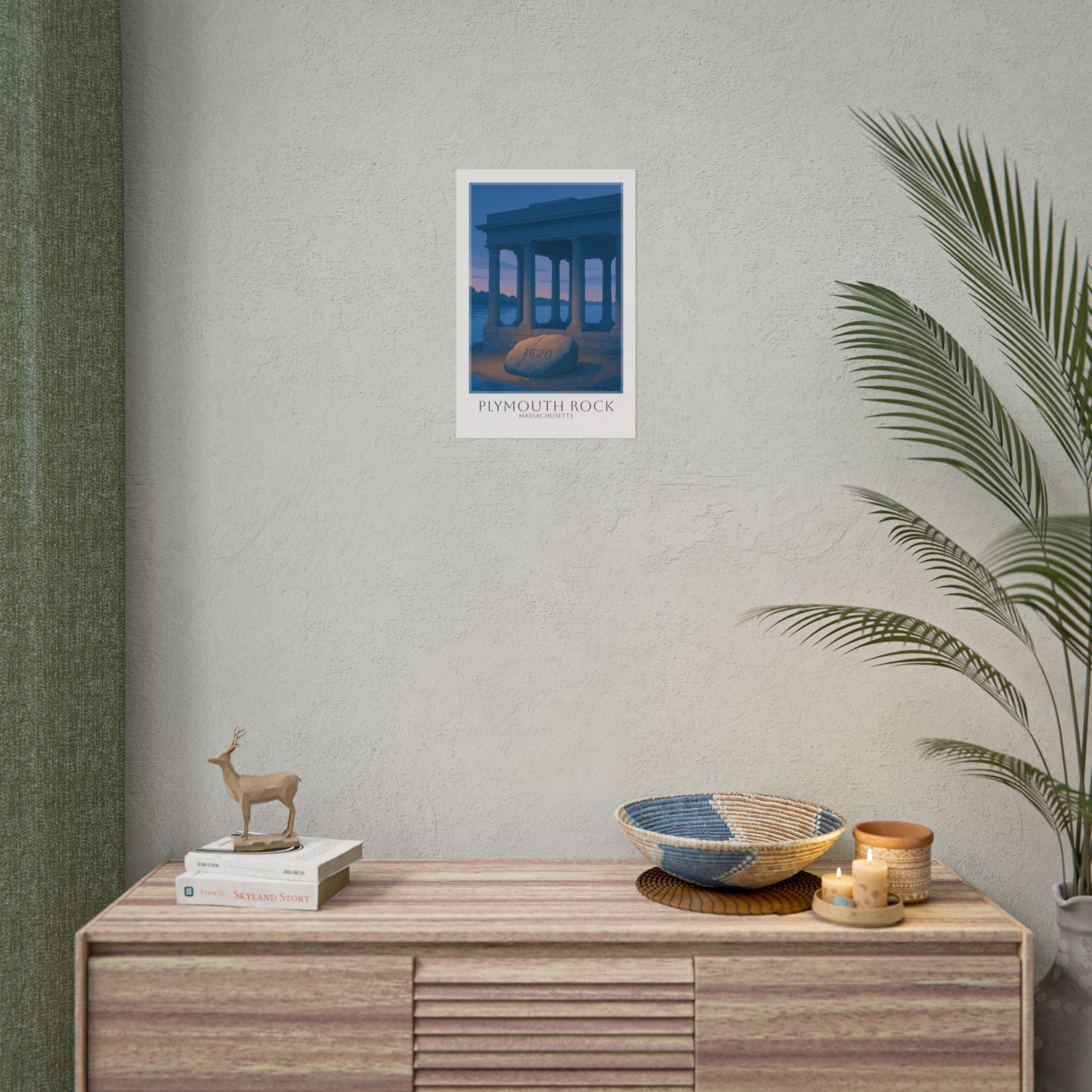 Plymouth Rock Travel Poster