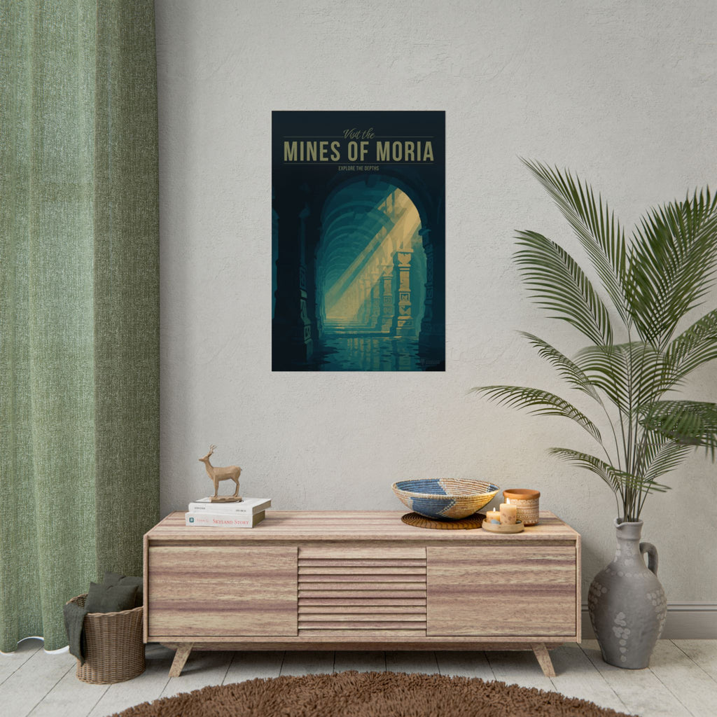 Mines of Moria Travel Poster