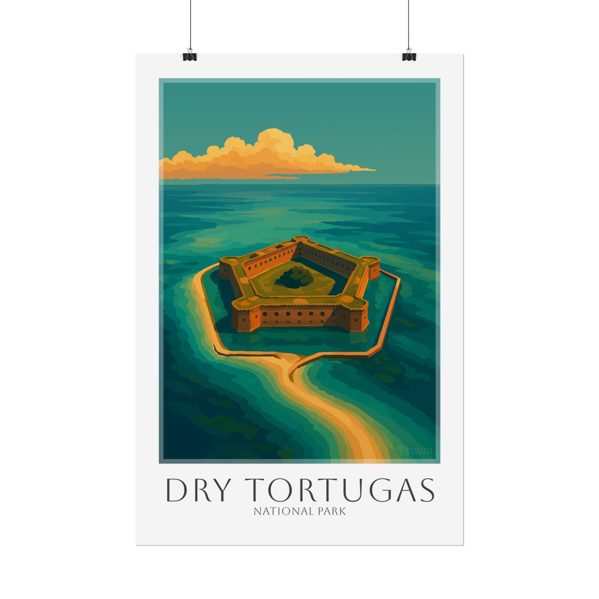 DRY TORTUGAS * Travel Poster * National Park Wall Art