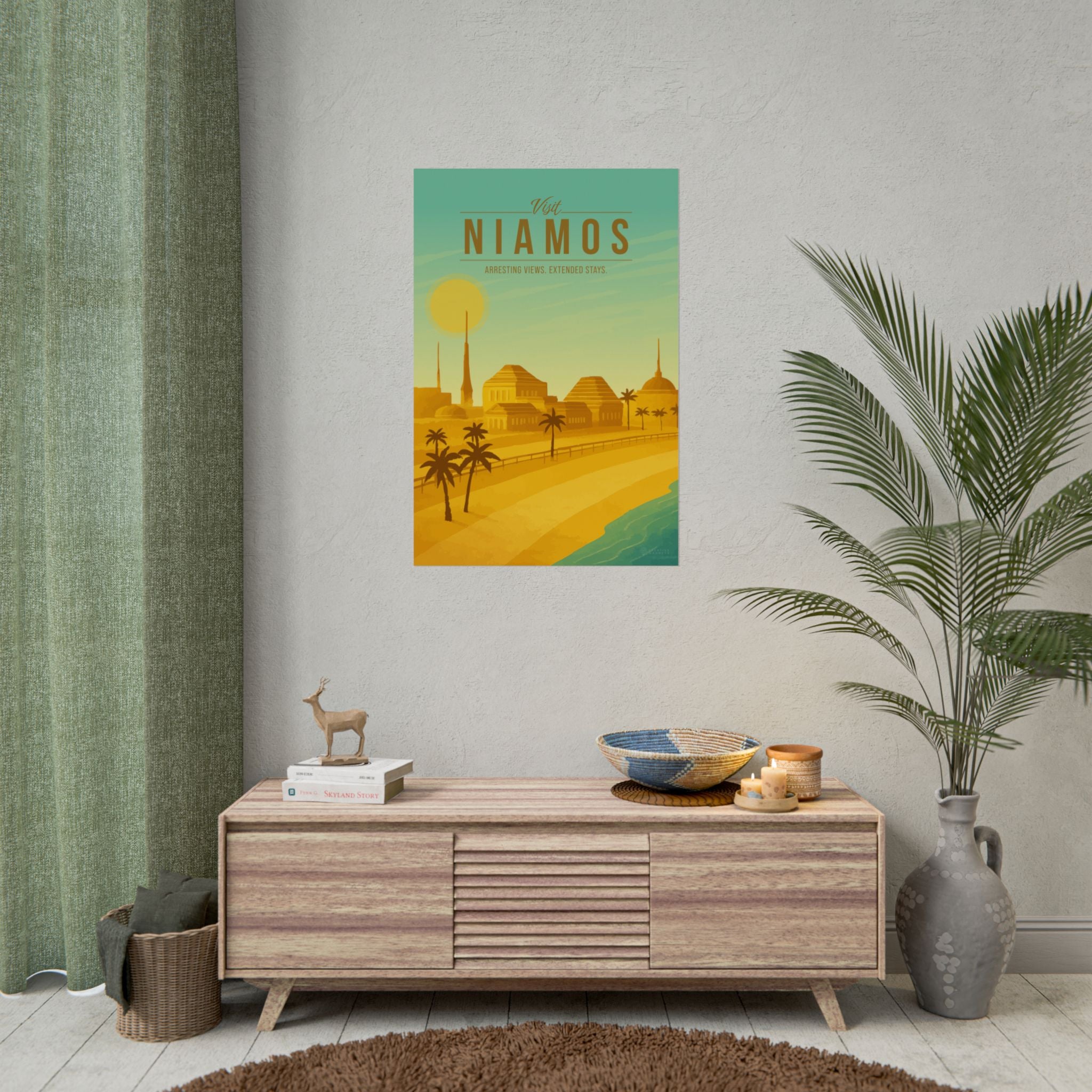 Niamos Travel Poster