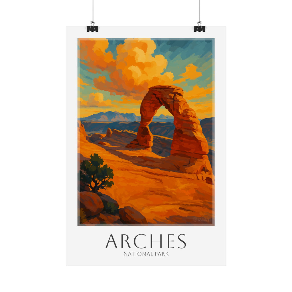 ARCHES * Travel Poster * National Park Wall Art
