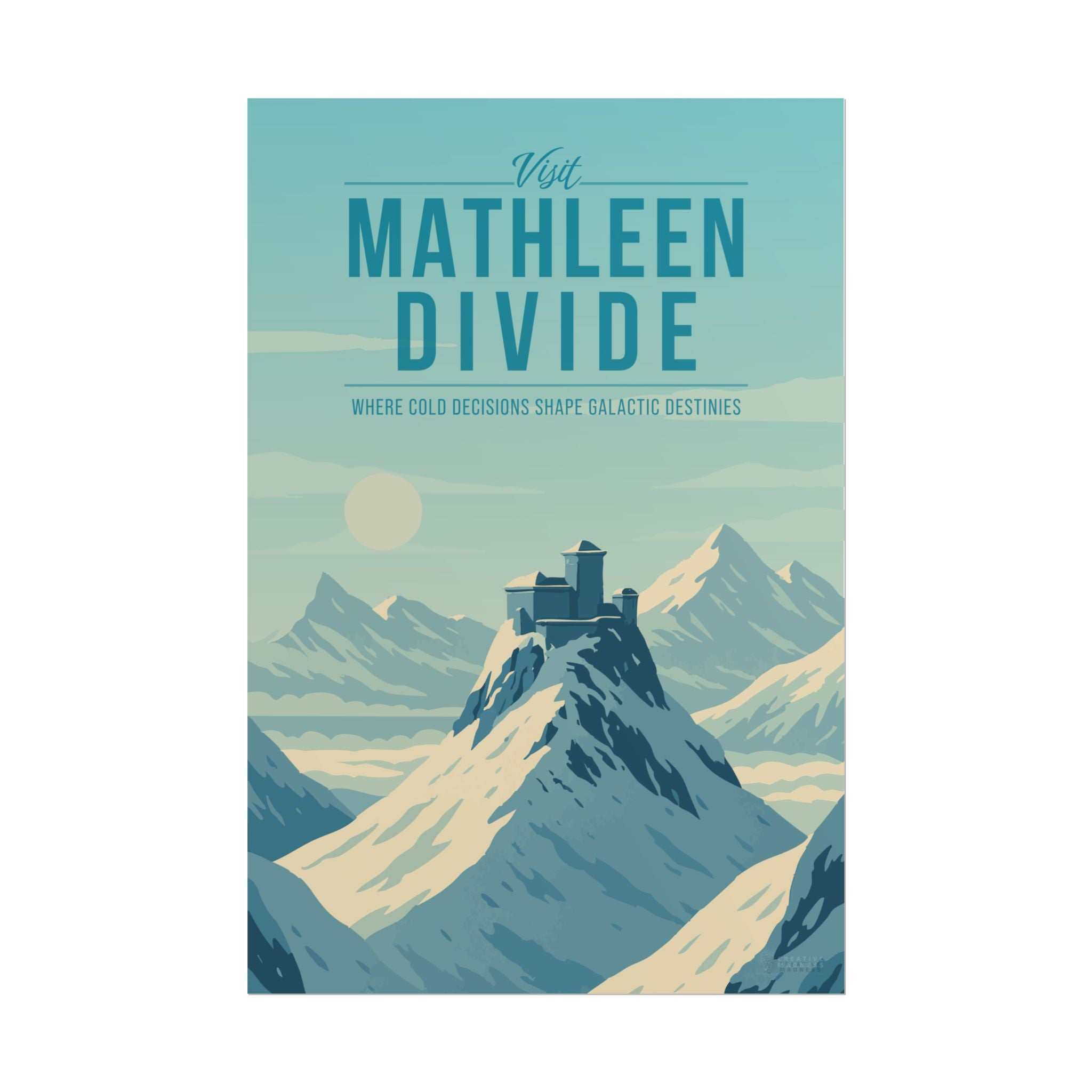 Mathleen Divide Travel Poster