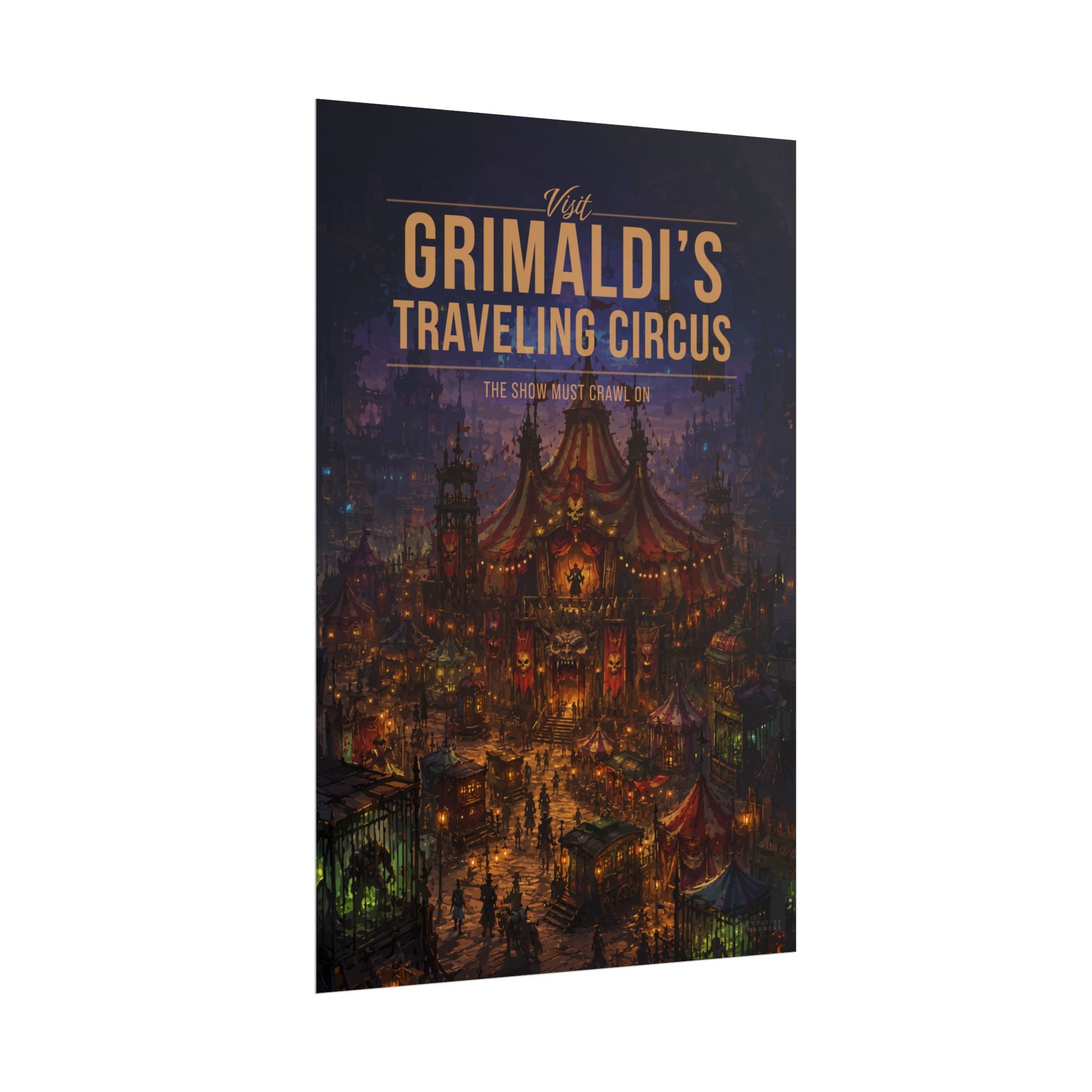 Grimaldis Travelling Circus Travel Poster