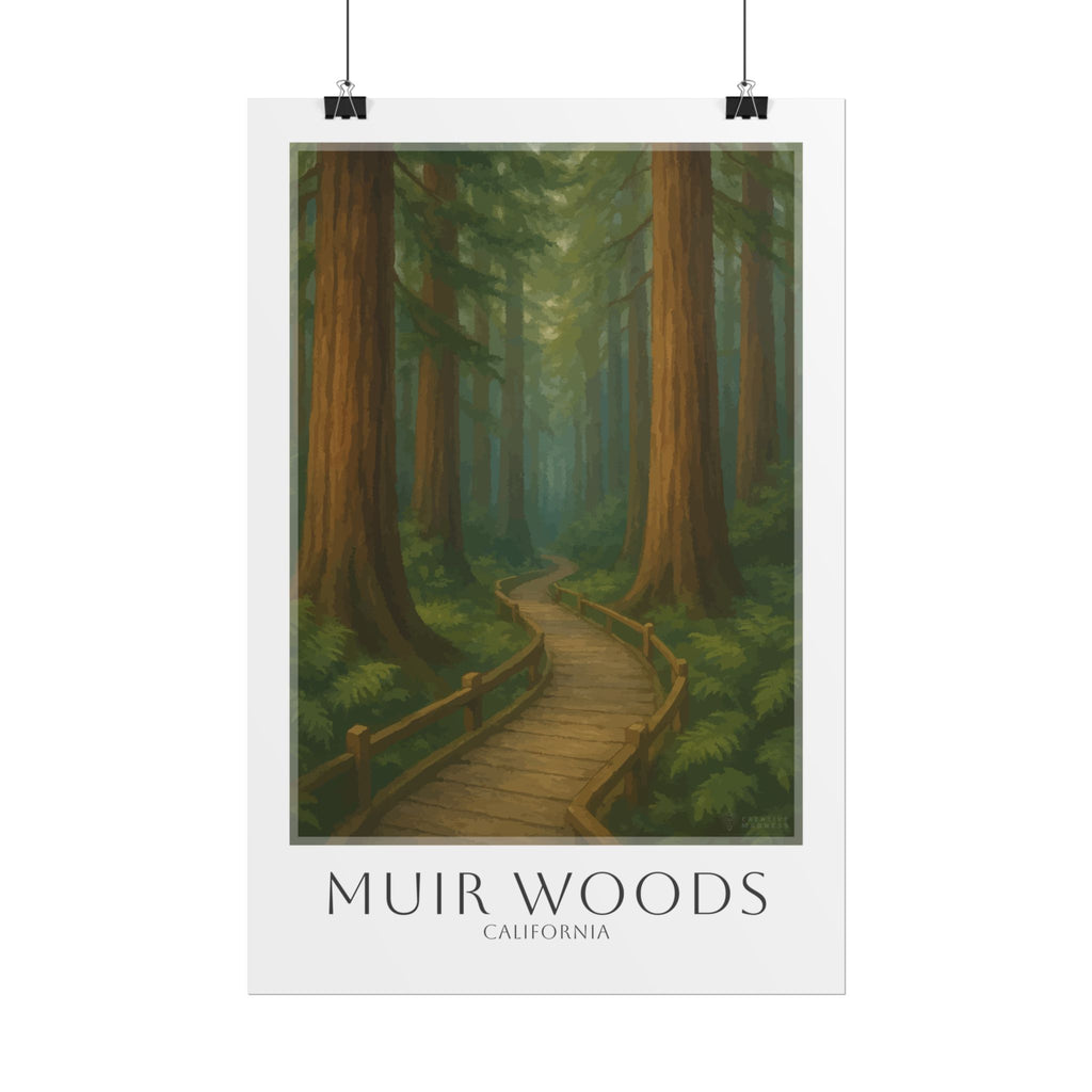 Muir Woods Travel Poster