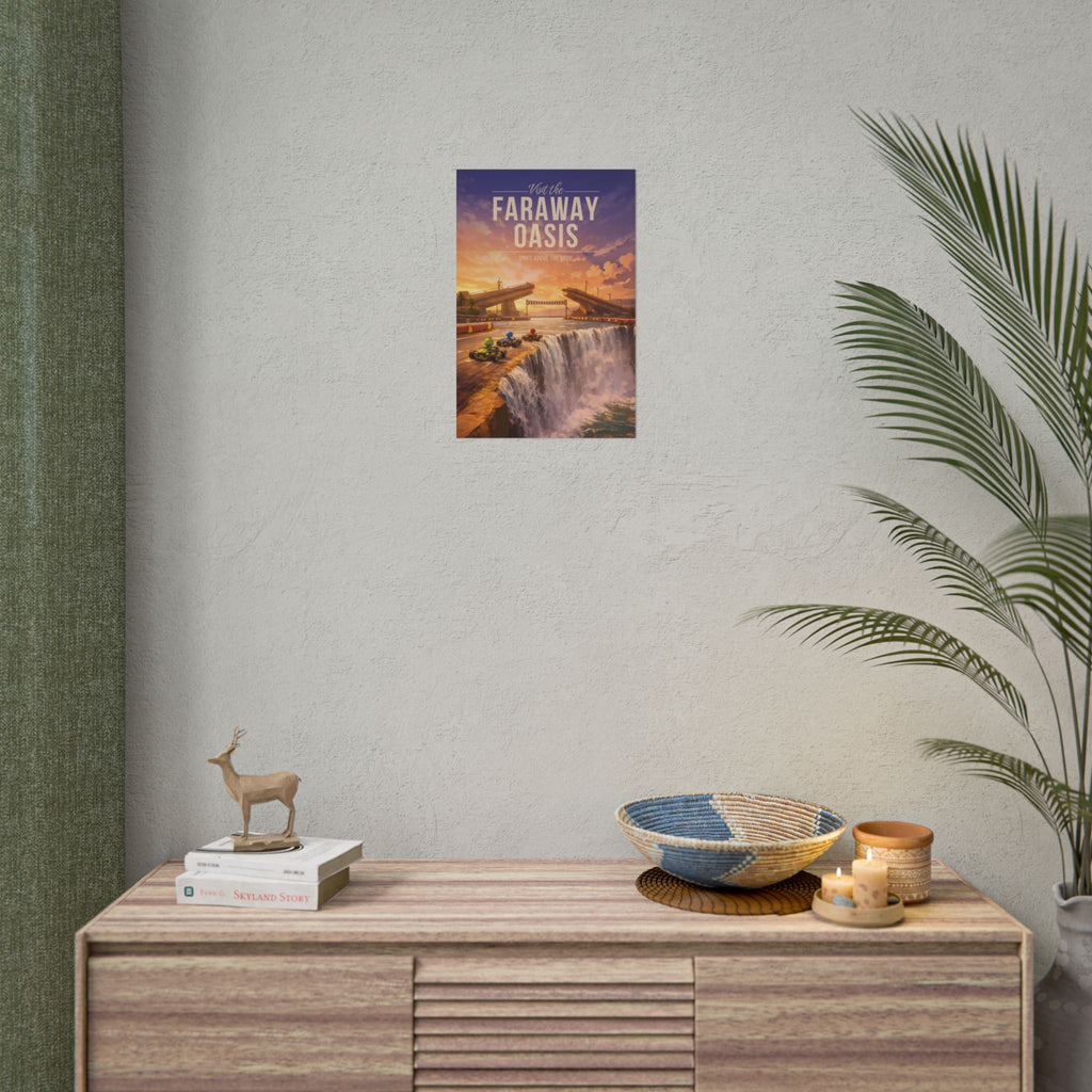 Faraway Oasis Travel Poster