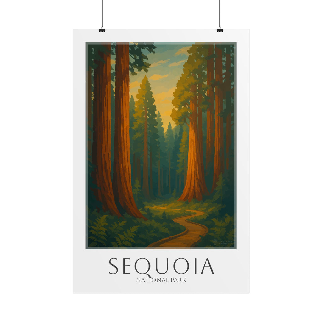 SEQUOIA  * Travel Poster * National Park Wall Art