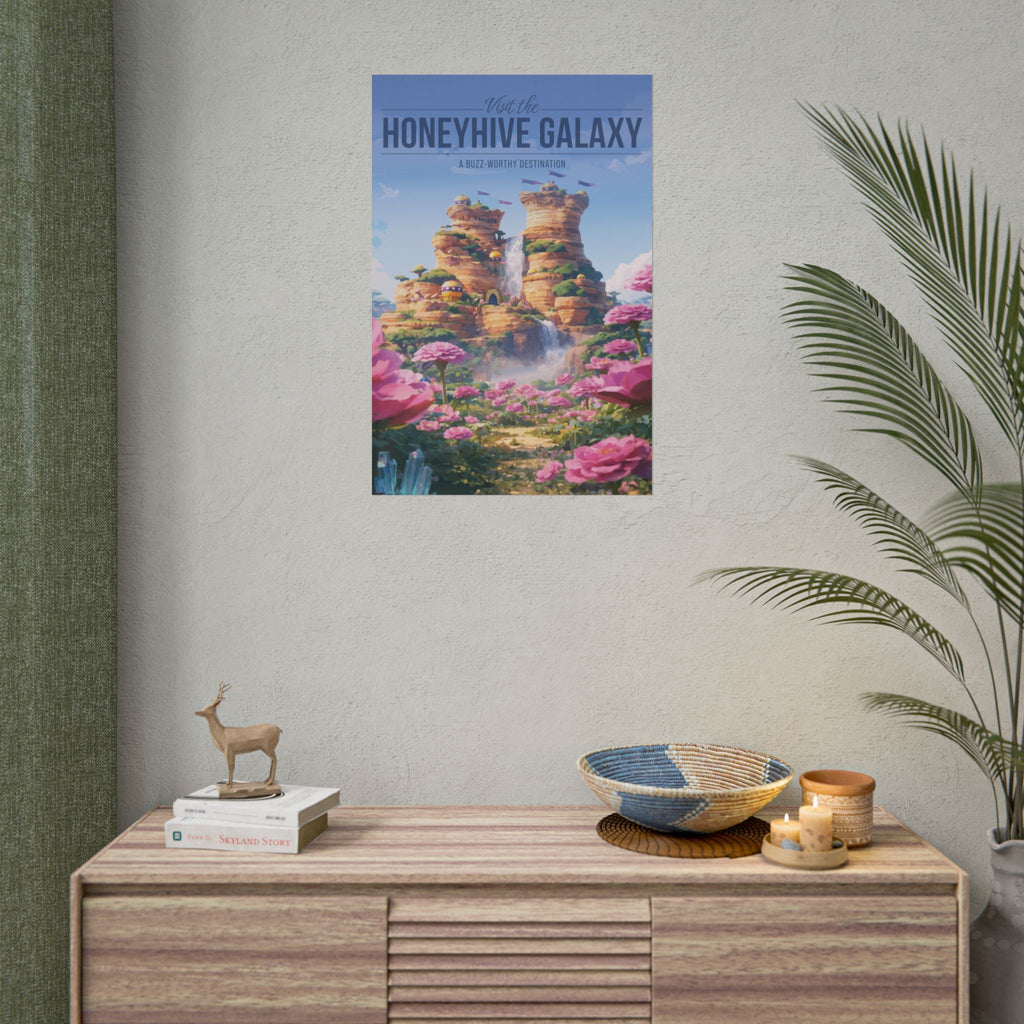 Honeyhive Galaxy Travel Poster