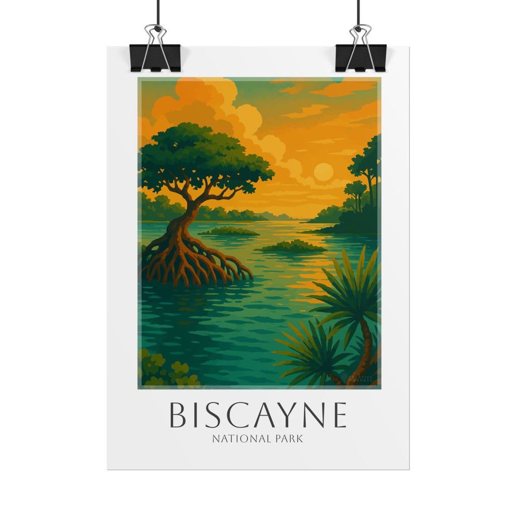 BISCAYNE * Travel Poster * National Park Wall Art