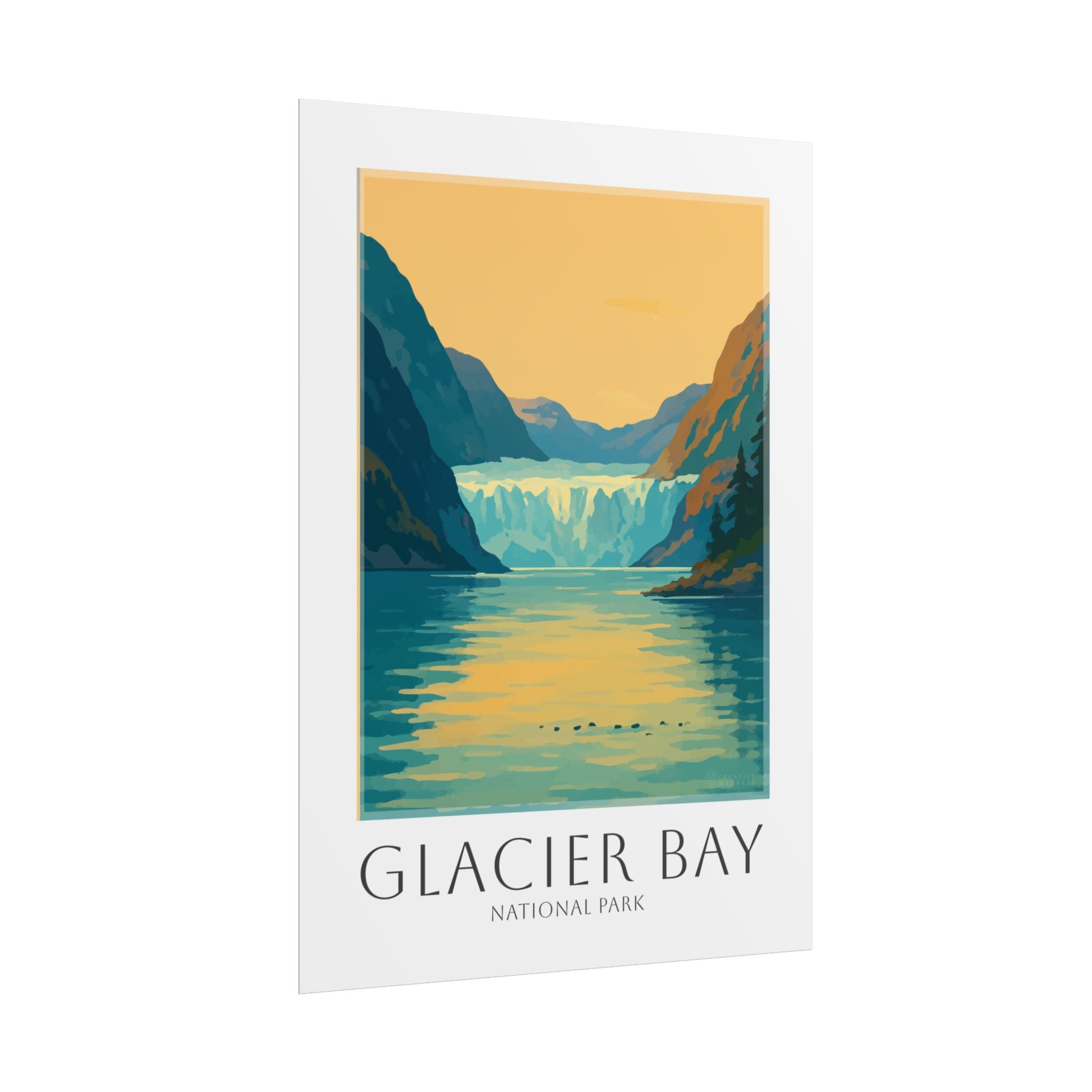 GLACIER BAY  * Travel Poster * National Park Wall Art