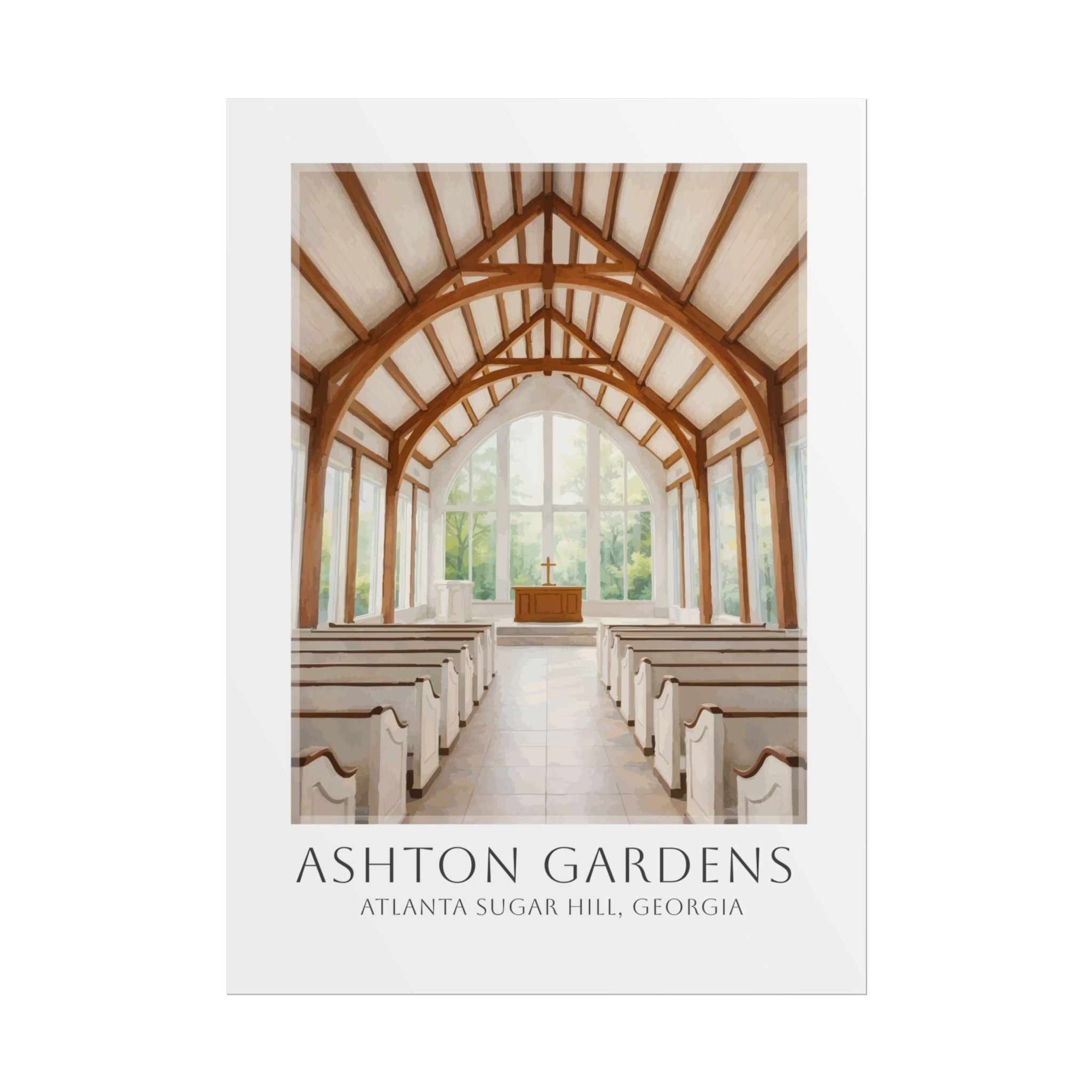 Ashton Gardens Travel Poster