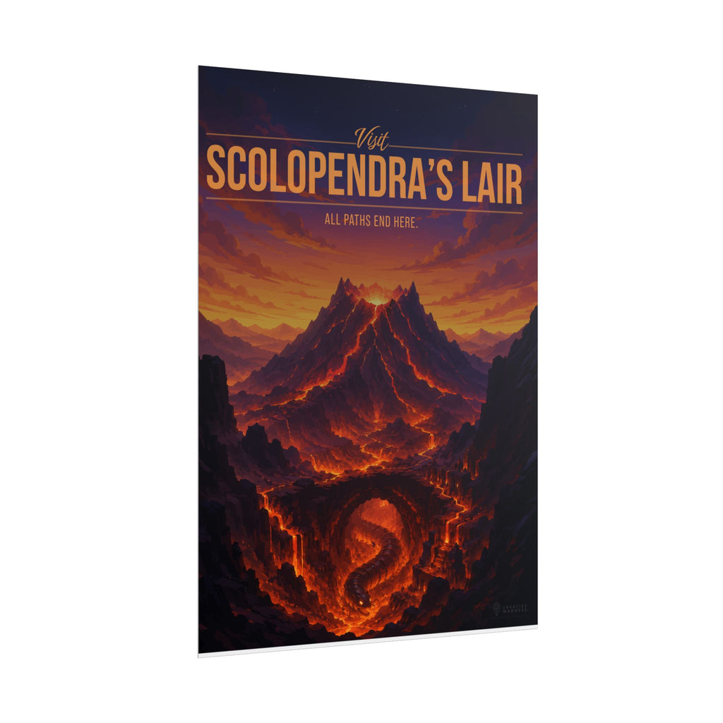 Scolopendras Lair Travel Poster