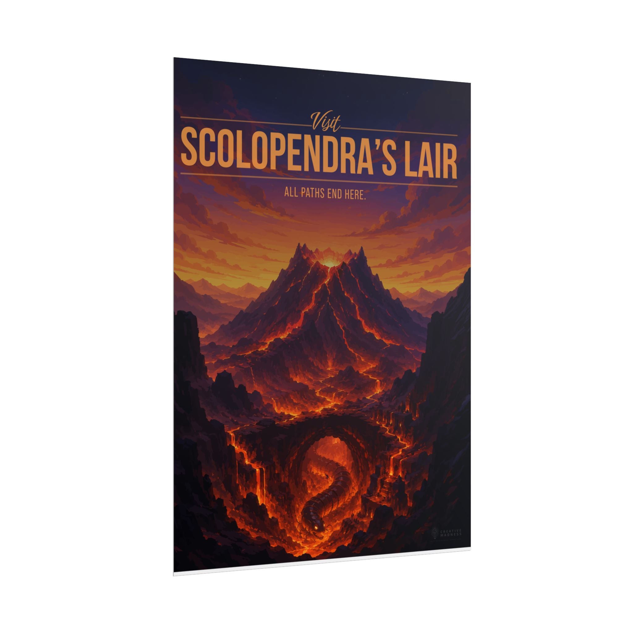 Scolopendras Lair Travel Poster