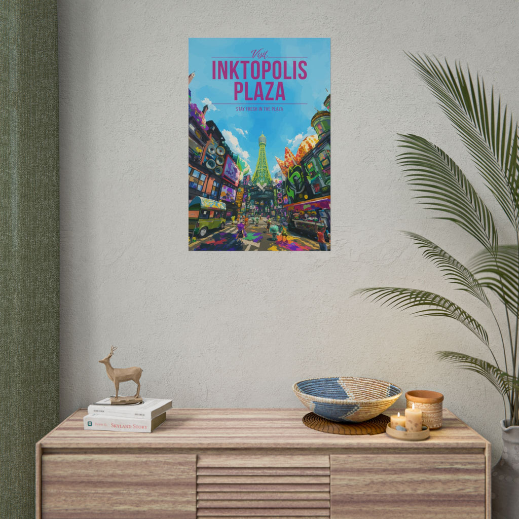 Inktopolis Plaza Travel Poster
