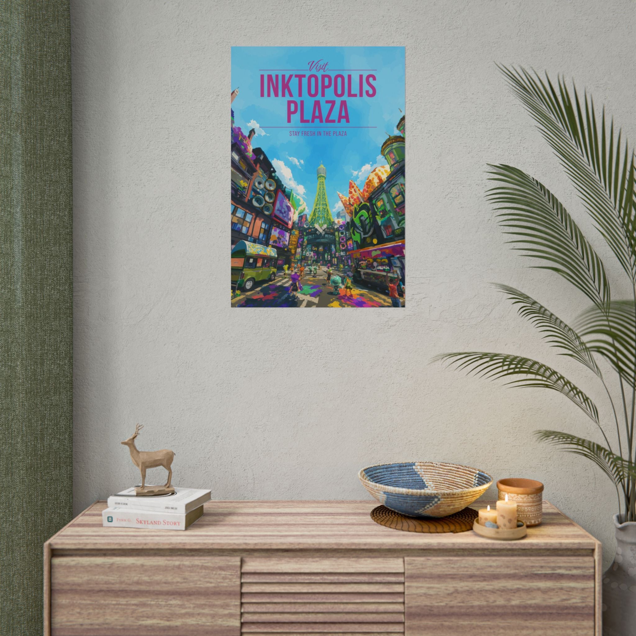 Inktopolis Plaza Travel Poster