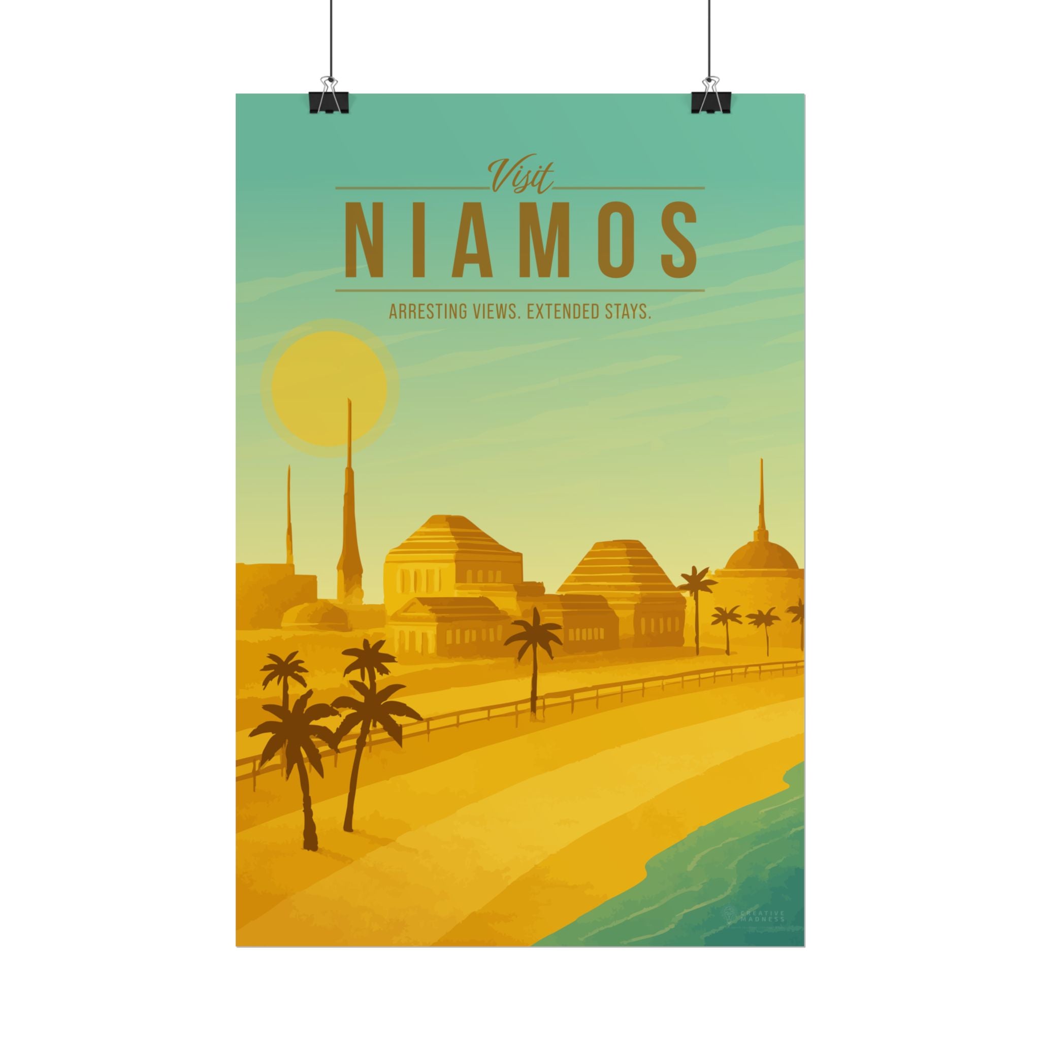 Niamos Travel Poster