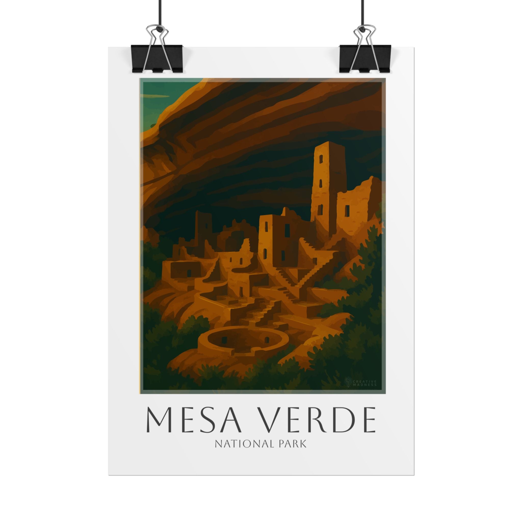 MESA VERDE * Travel Poster * National Park Wall Art