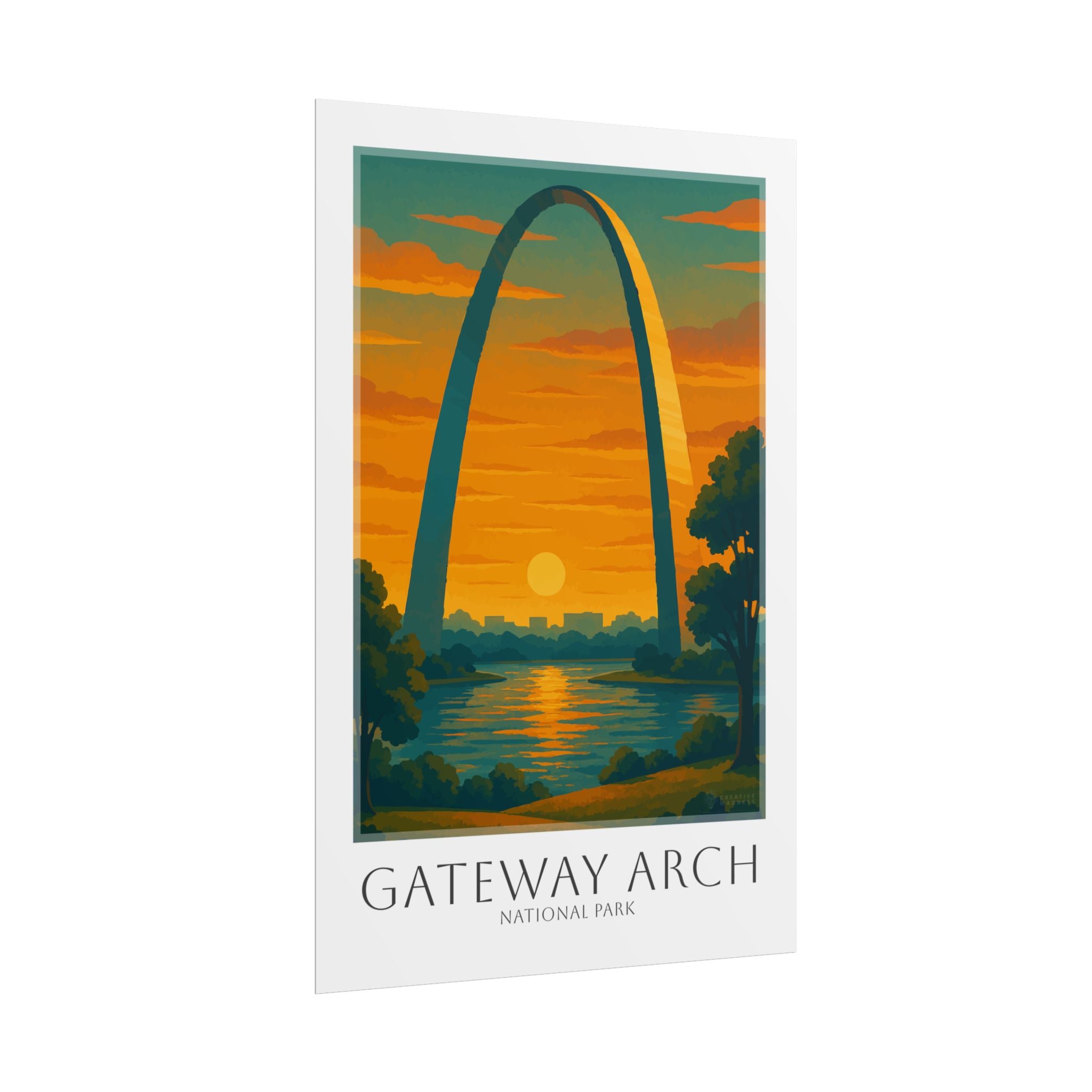 GATEWAY ARCH  * Travel Poster * National Park Wall Art