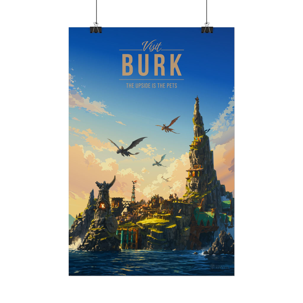 Burk Travel Poster