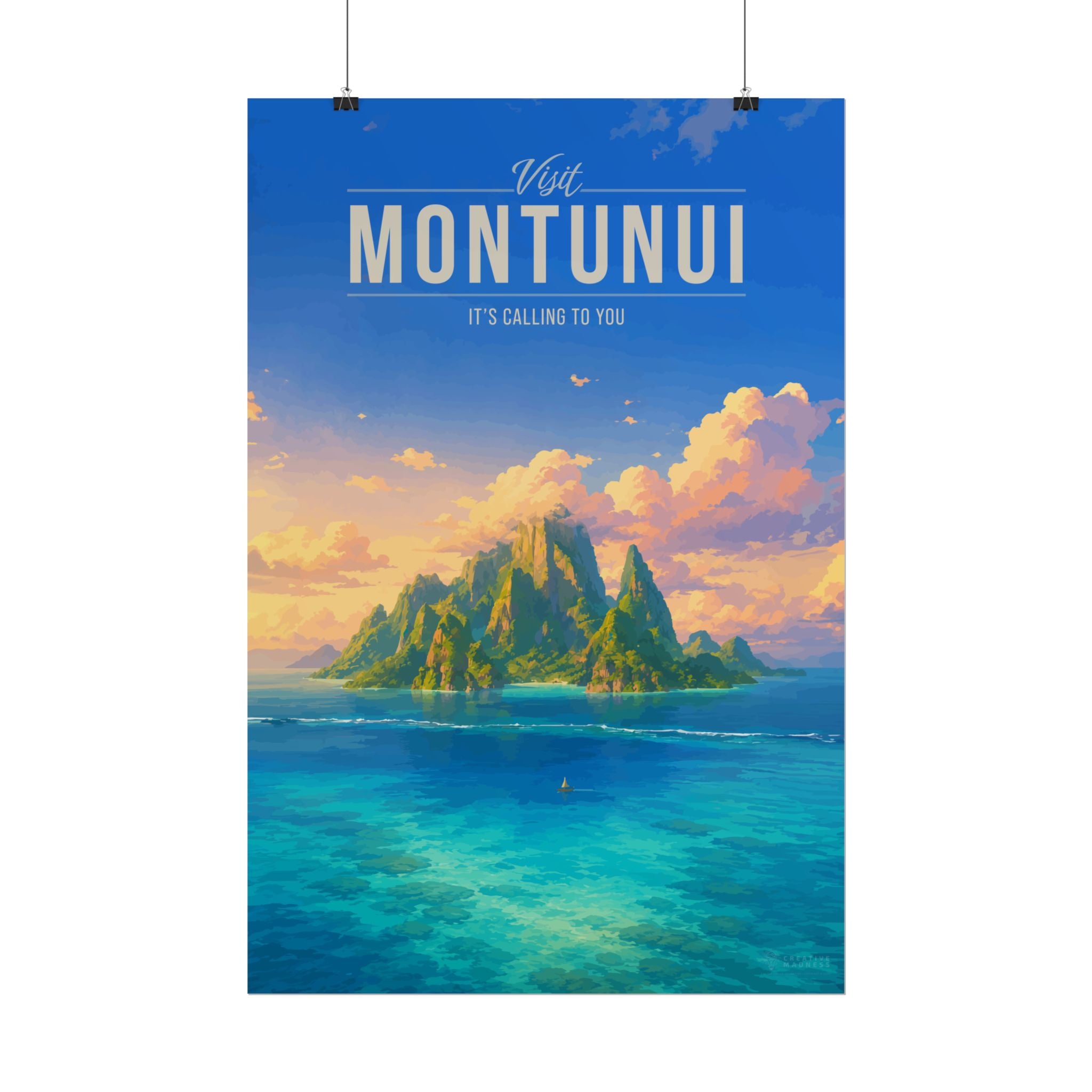 Montunui Travel Poster
